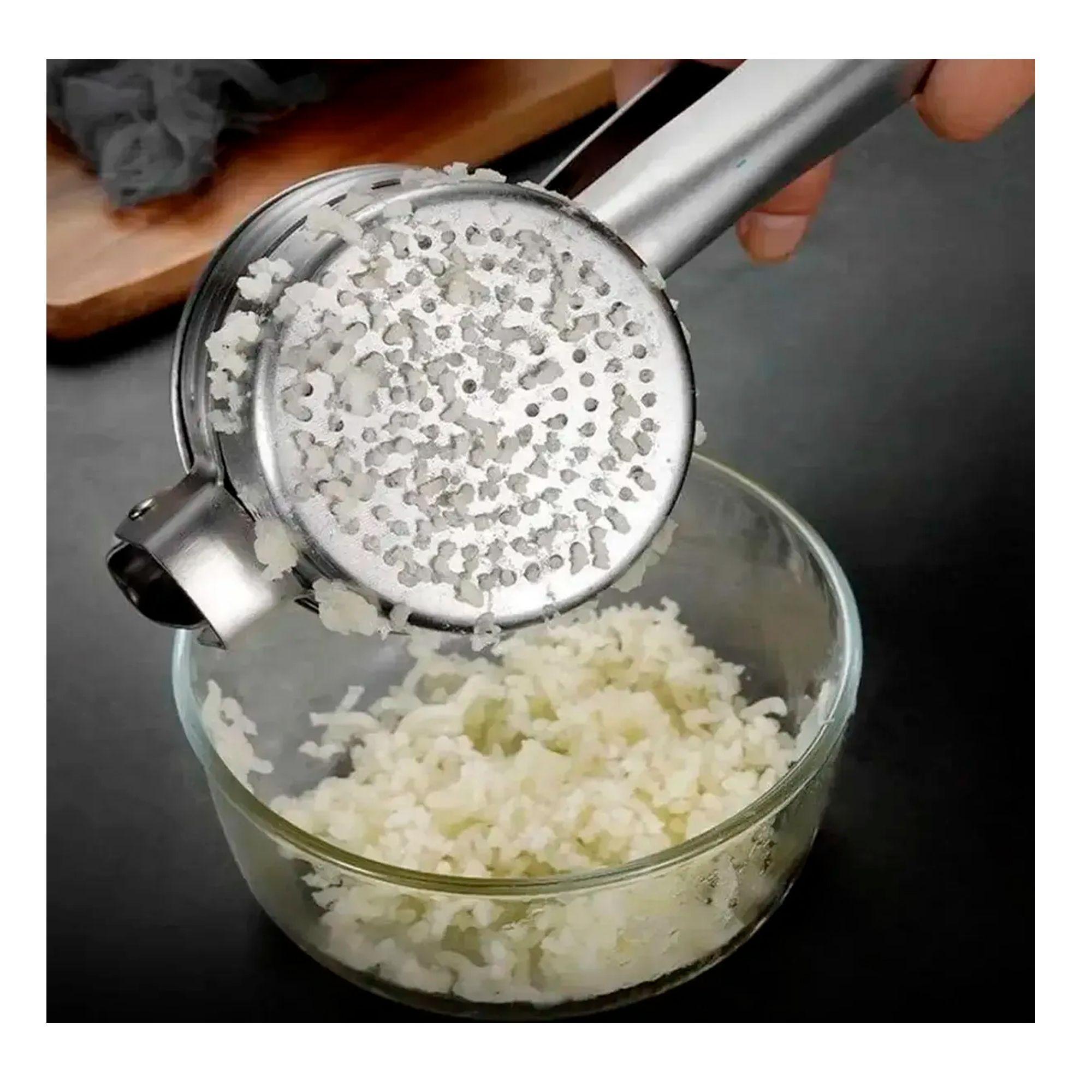 Prensa Papa Acero Inoxidable Moledor Pur Y Verduras Manual-4