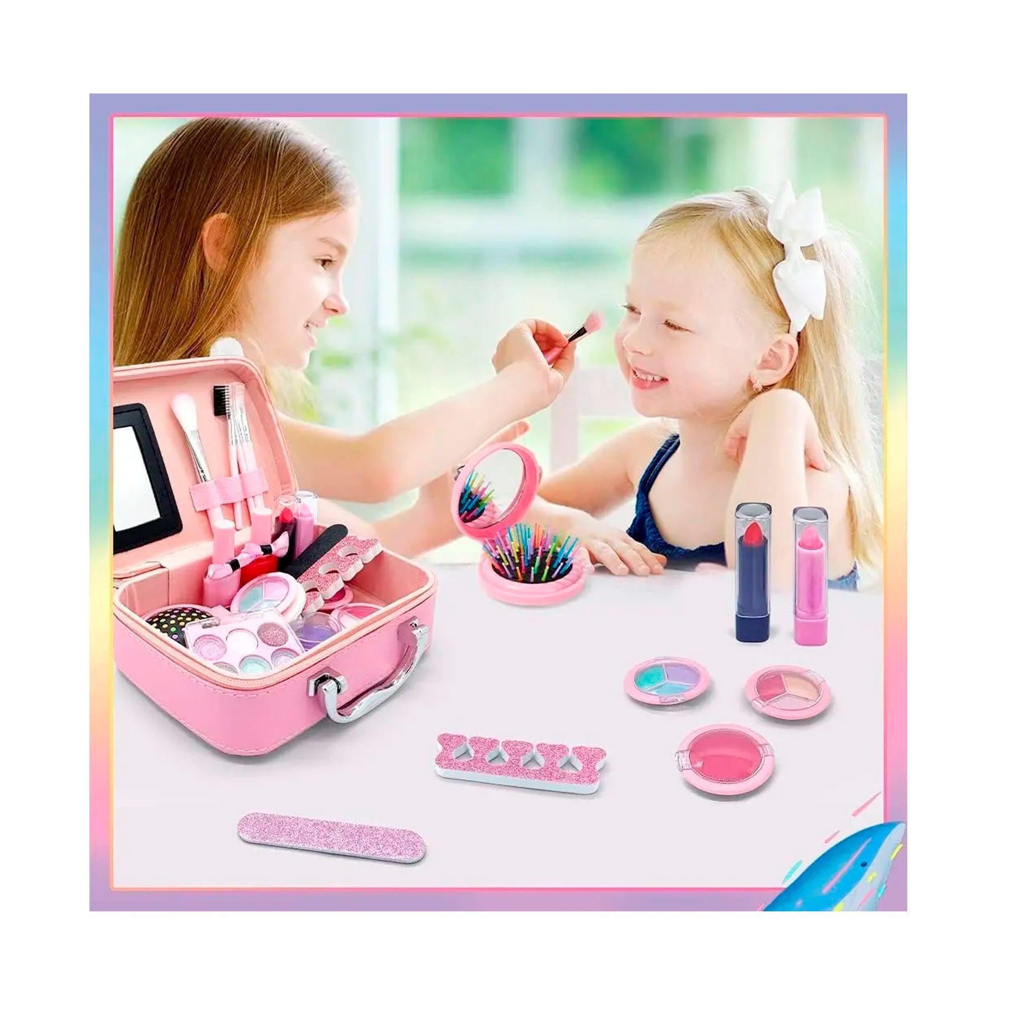 Kit De Maquillaje Para Niñas Juguete Cosméticos No Tóxicos-2