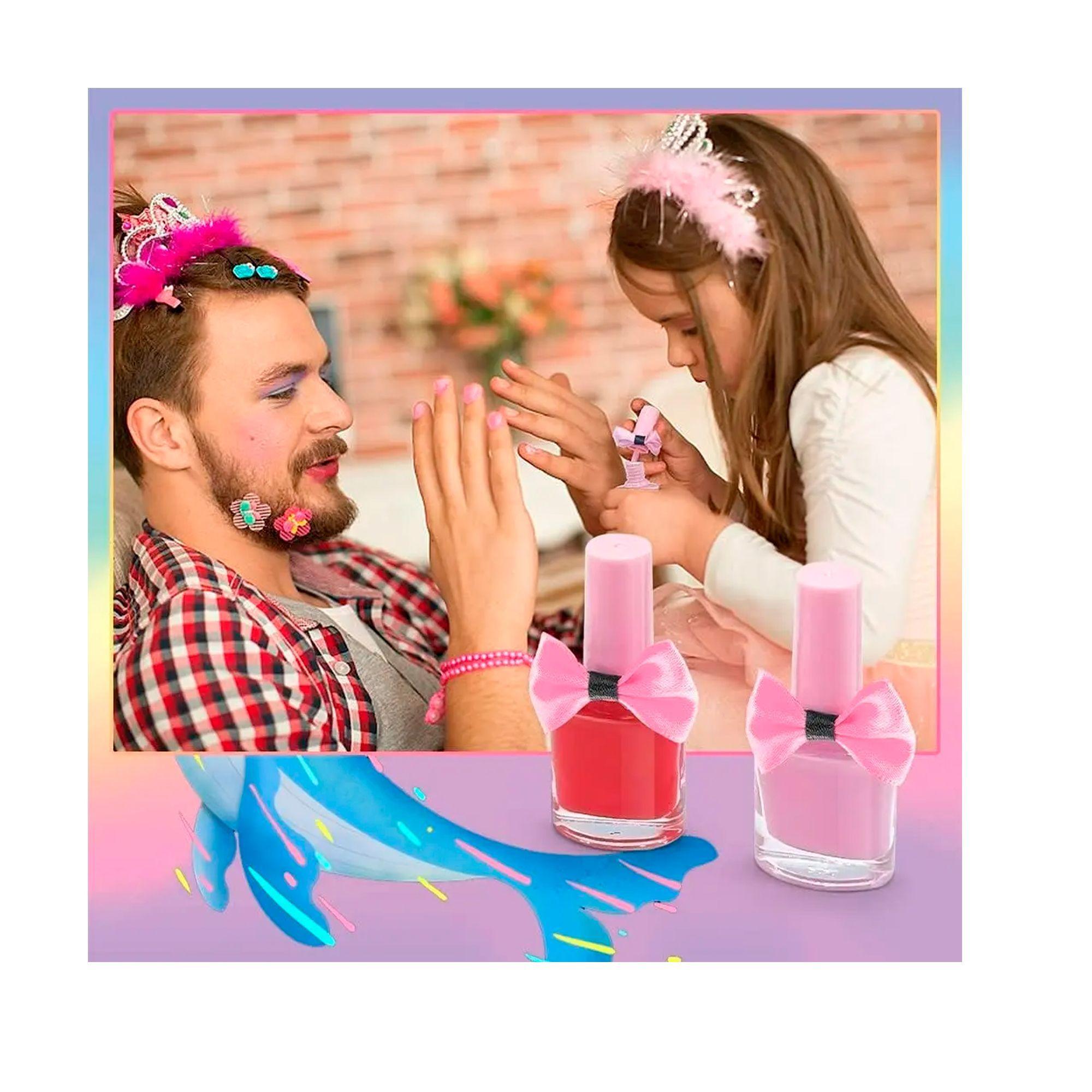 Kit De Maquillaje Para Niñas Juguete Cosméticos No Tóxicos-3