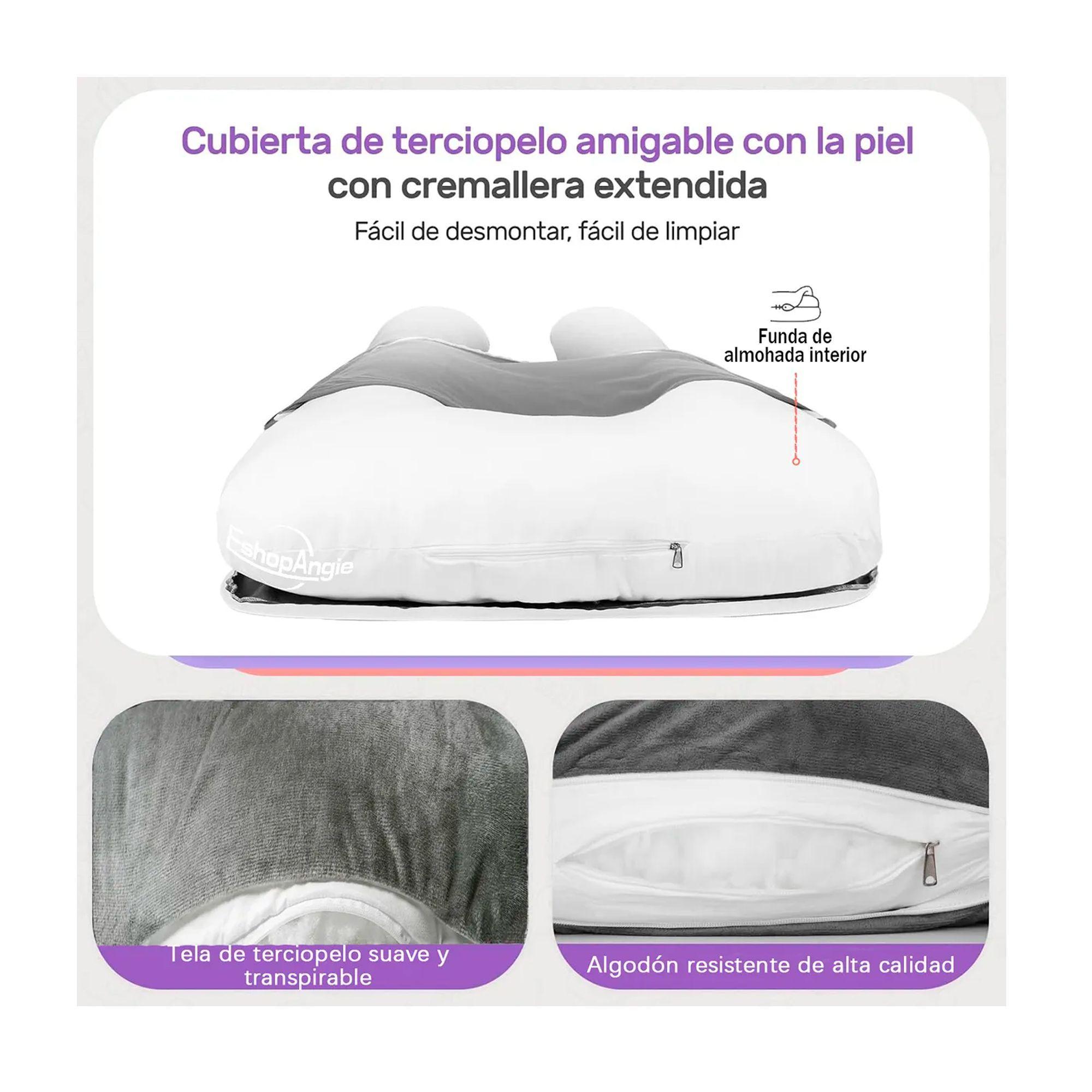 Cojin Almohada Maternal U Lactancia Con Funda Extra Suave-2