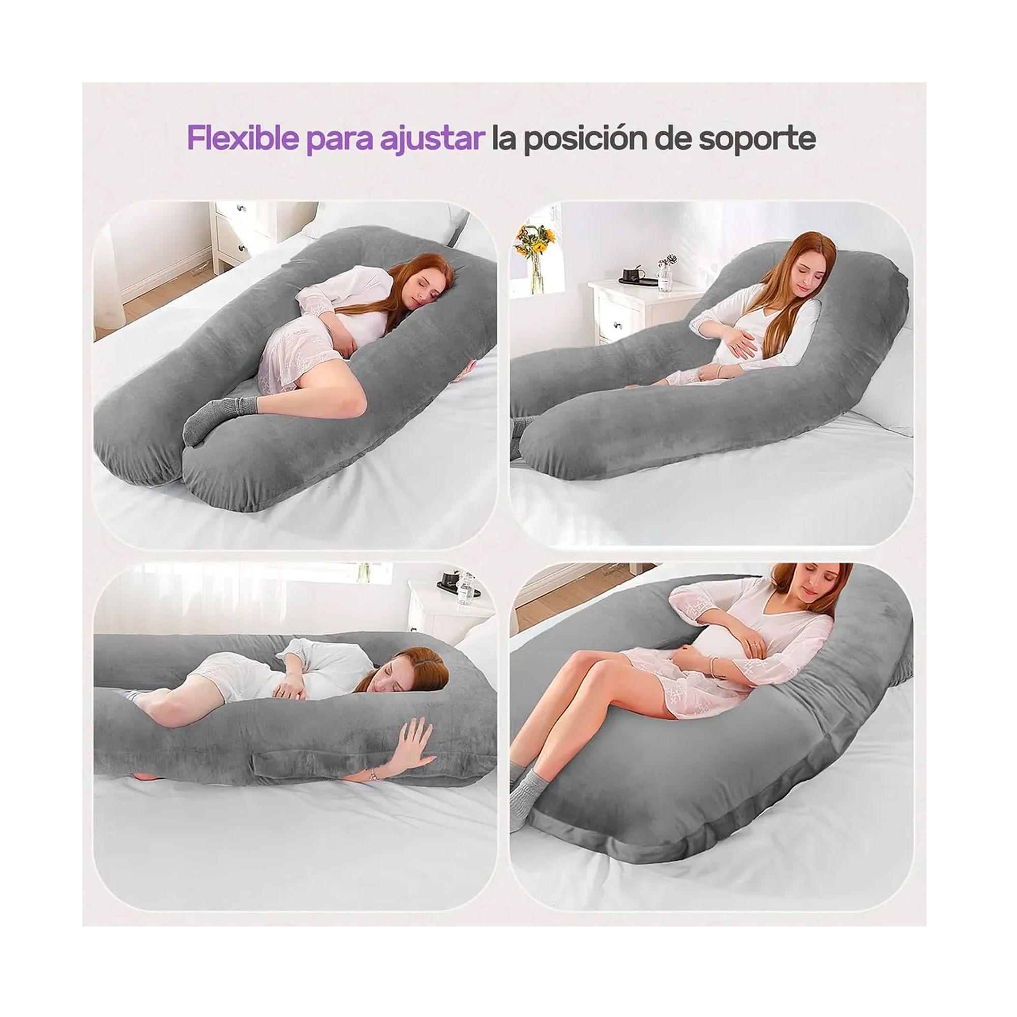 Cojin Almohada Maternal U Lactancia Con Funda Extra Suave-3