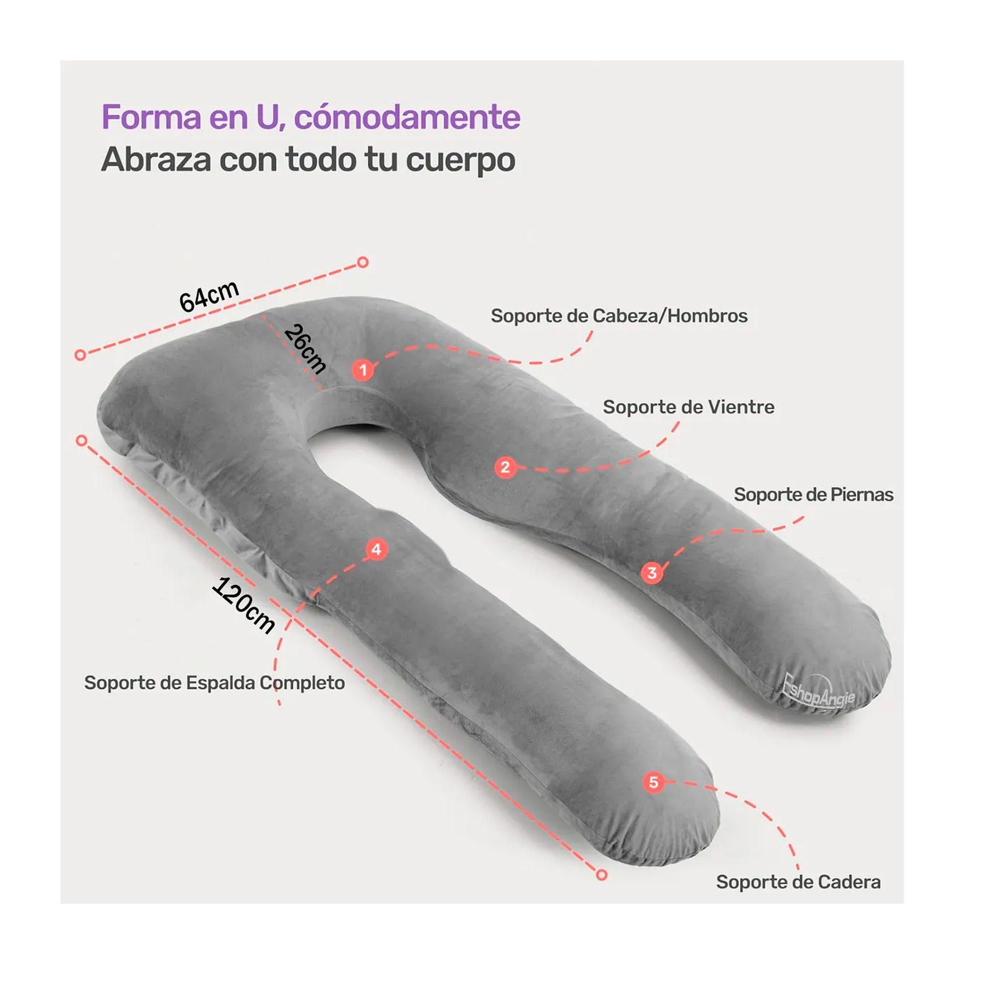 Cojin Almohada Maternal U Lactancia Con Funda Extra Suave-5