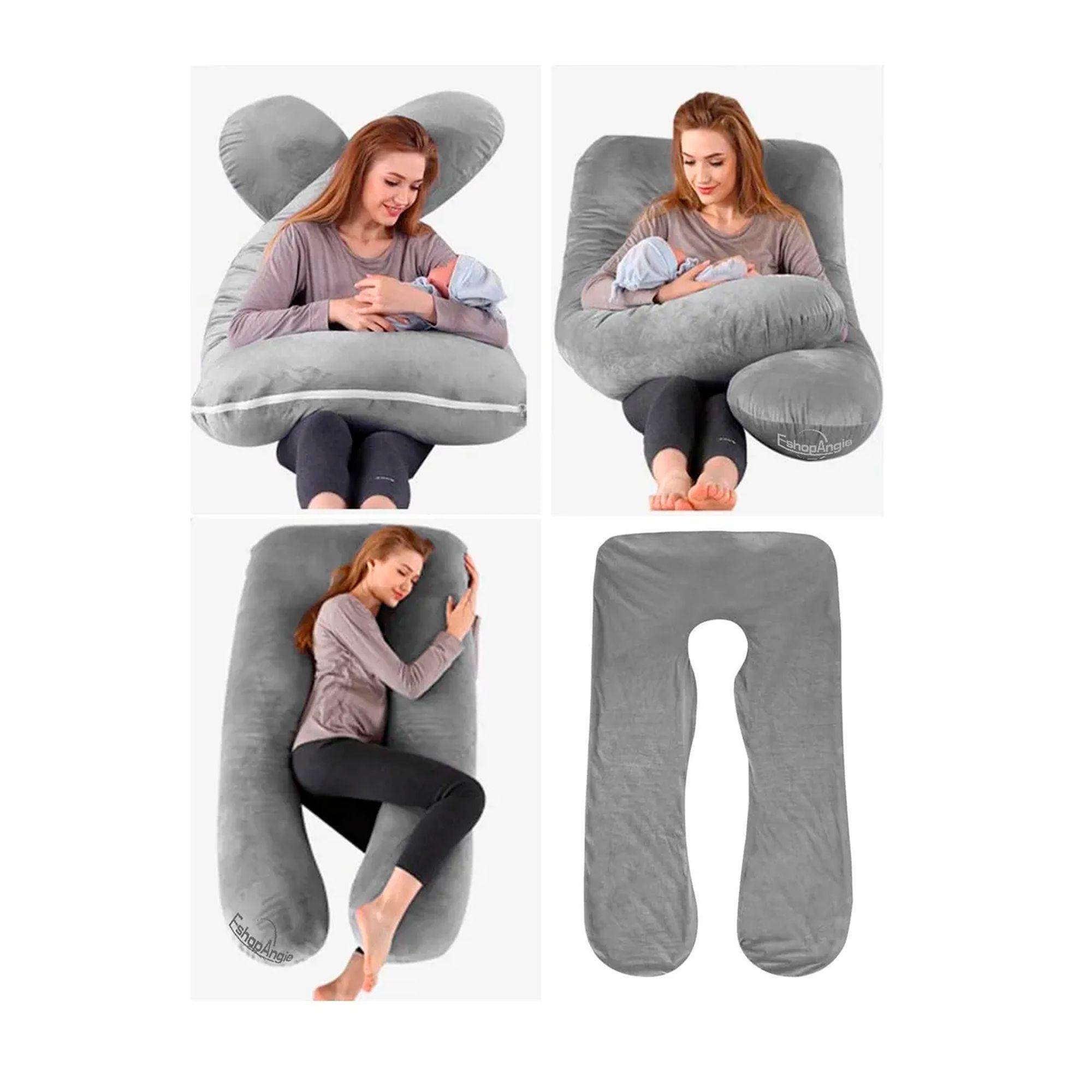 Cojin Almohada Maternal U Lactancia Con Funda Extra Suave-6