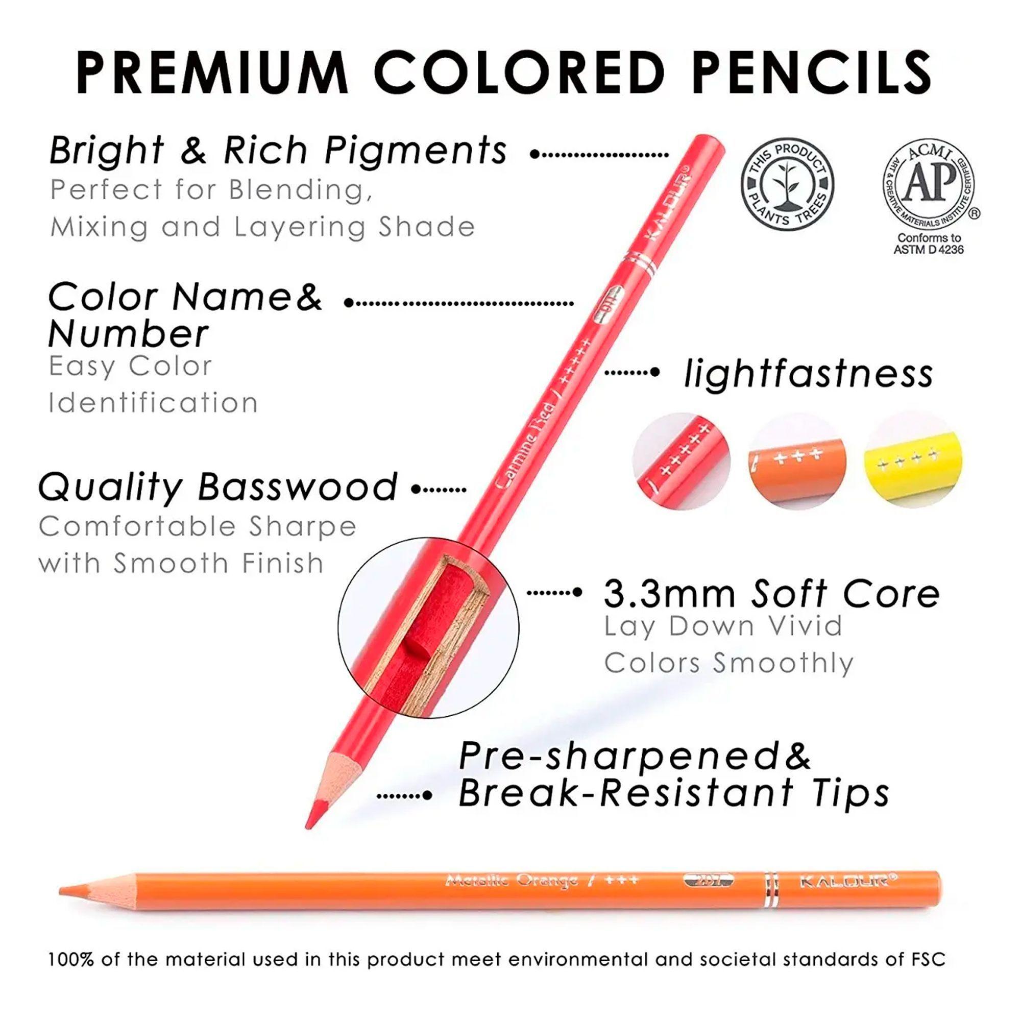 Set 240 Lapices Color Arte Profesional Dibujo Caja Met lica-3