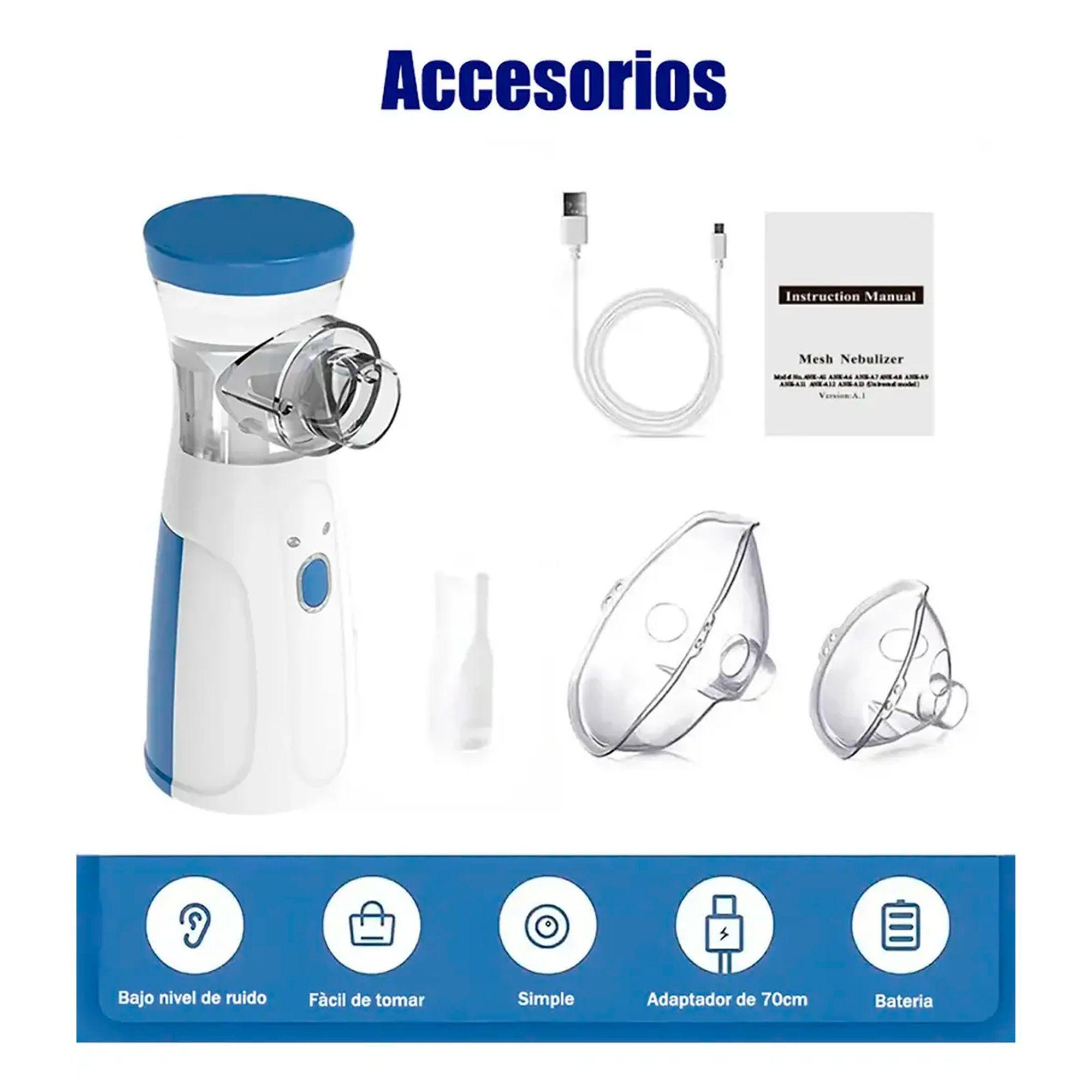 Nebulizador Portátil Niños Adultos Mesh Inhalador Usb-4
