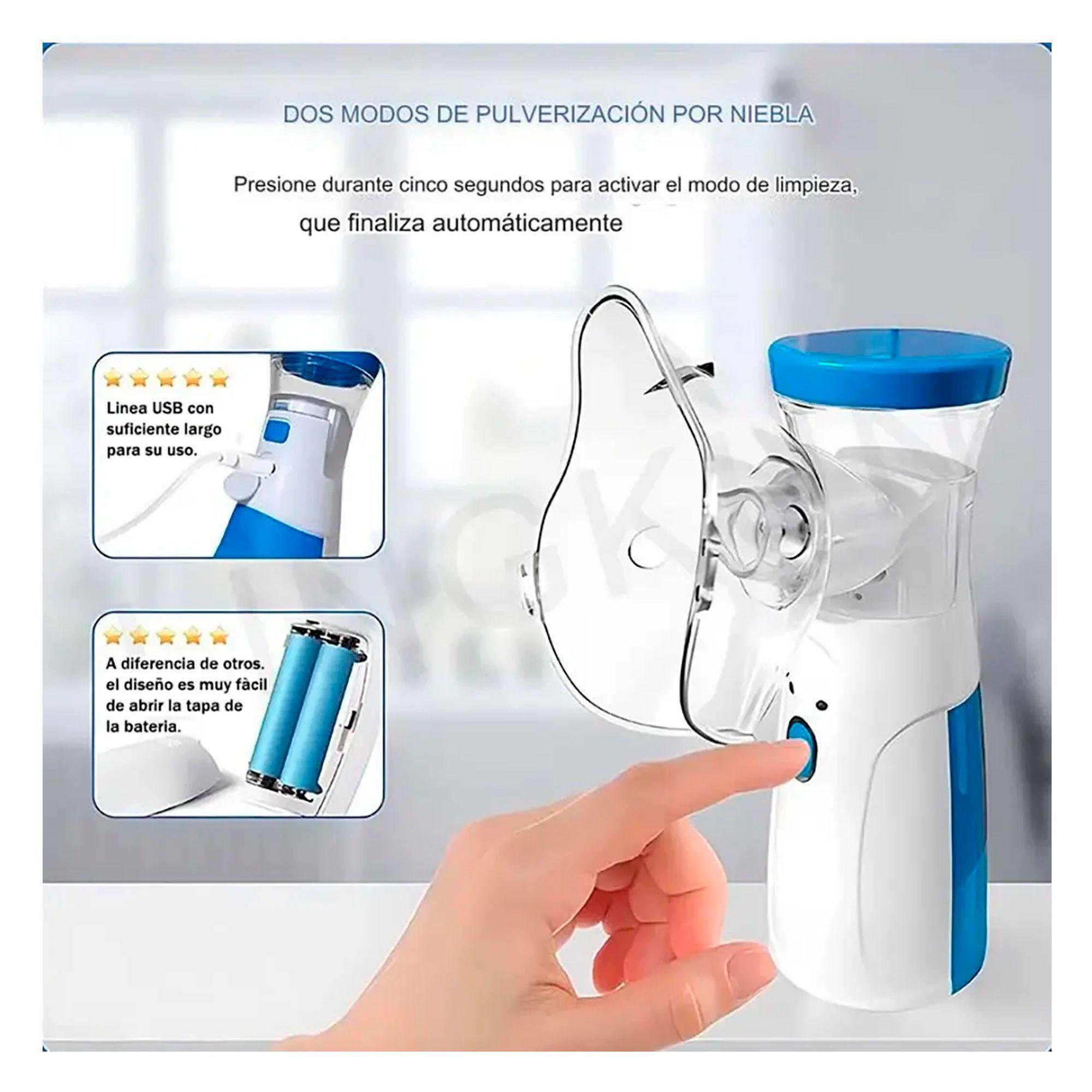 Nebulizador Portátil Niños Adultos Mesh Inhalador Usb-5