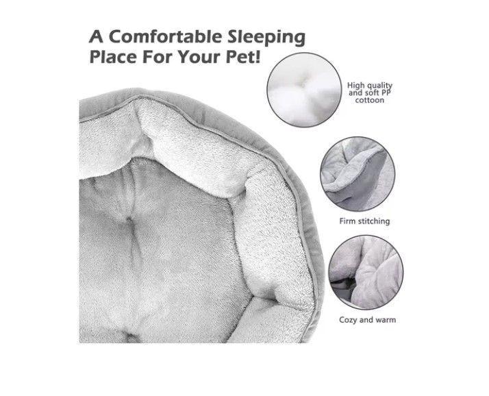 Cama Ultrasuave Antiestres Para Mascota Perros y Gatos-1