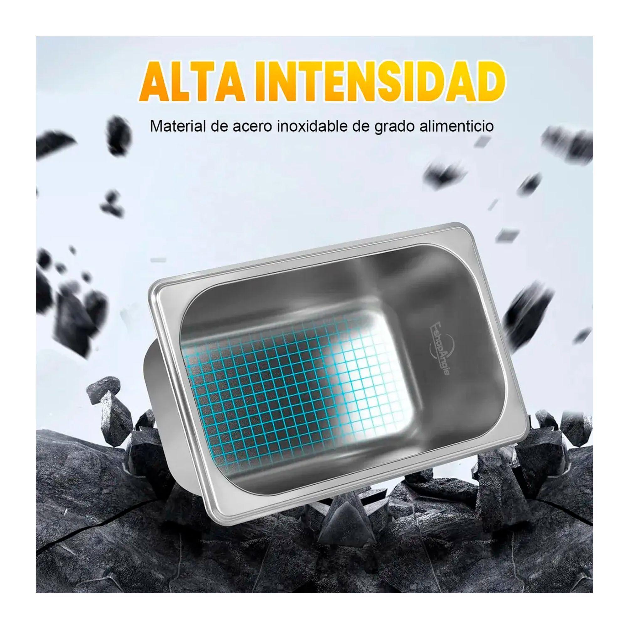 Pack 6 Deposito Gastronomico Acero 16 Cm X 26 5 Cm Con Tapa-3