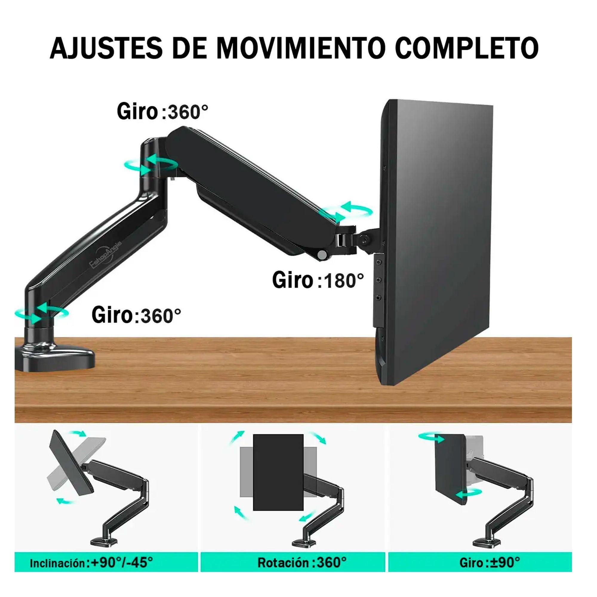 Soporte Ergonomico De Mesa Para Tv monitor 1 Brazo 17 30-3