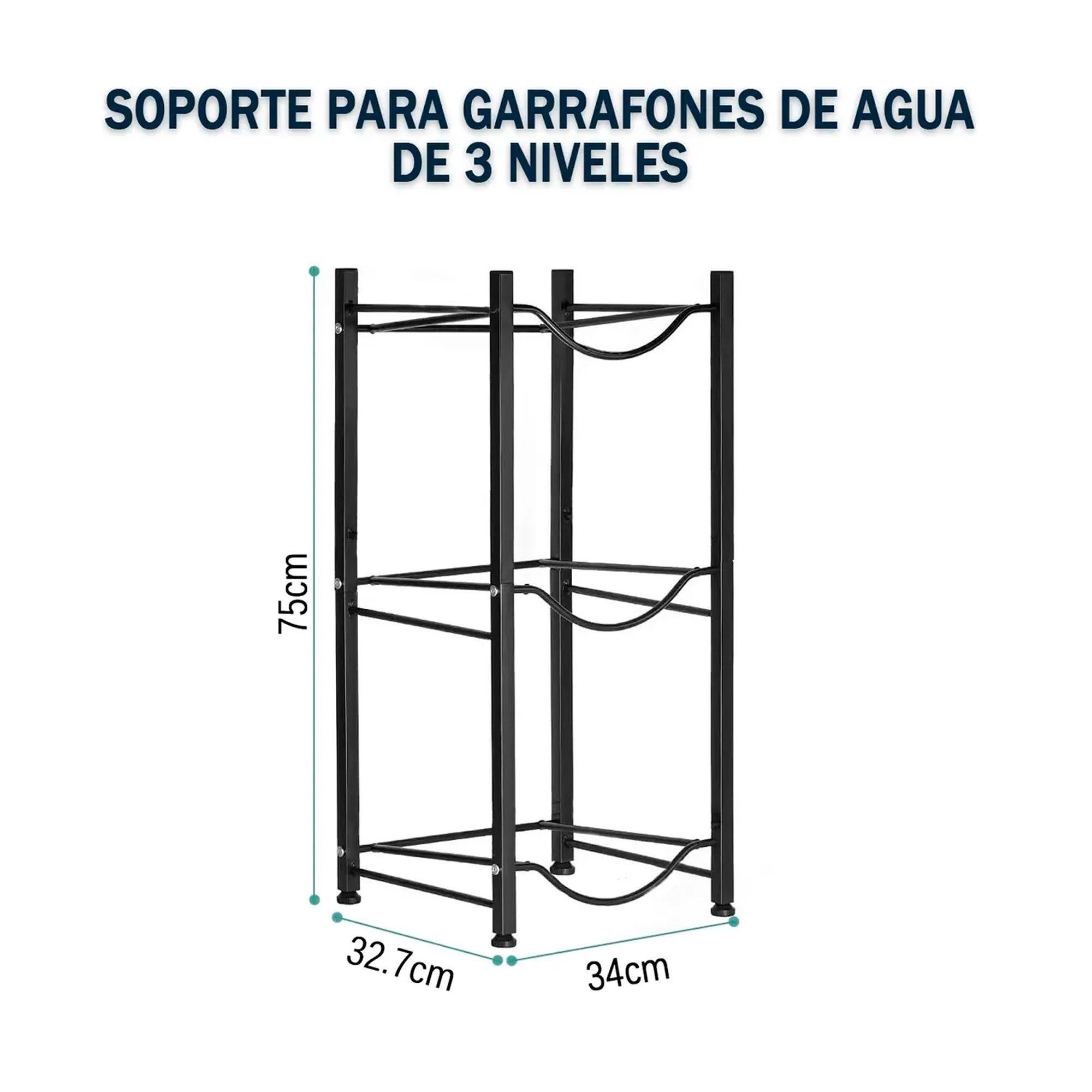 Organizador Estante Rack 3 Botellones Bidones Agua 20 Litros-3
