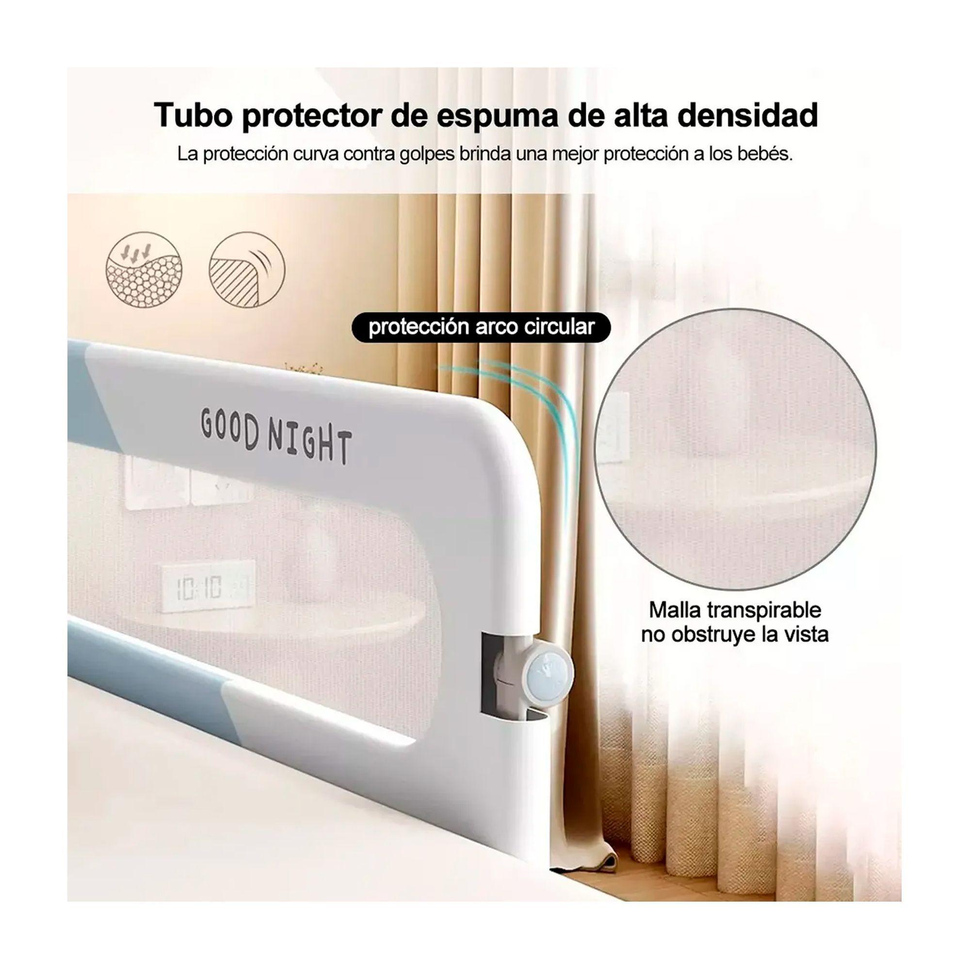 Baranda De Cama Seguridad Bebe Abatible Ajustable-4