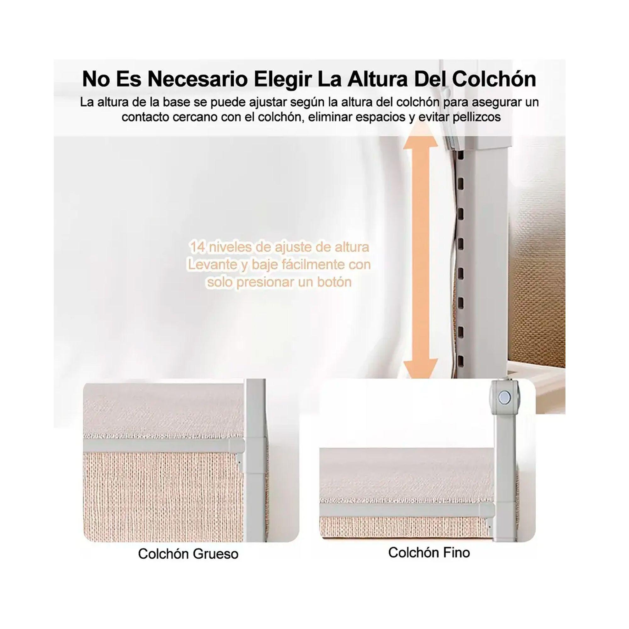 Baranda De Cama Seguridad Bebe Abatible Ajustable-5