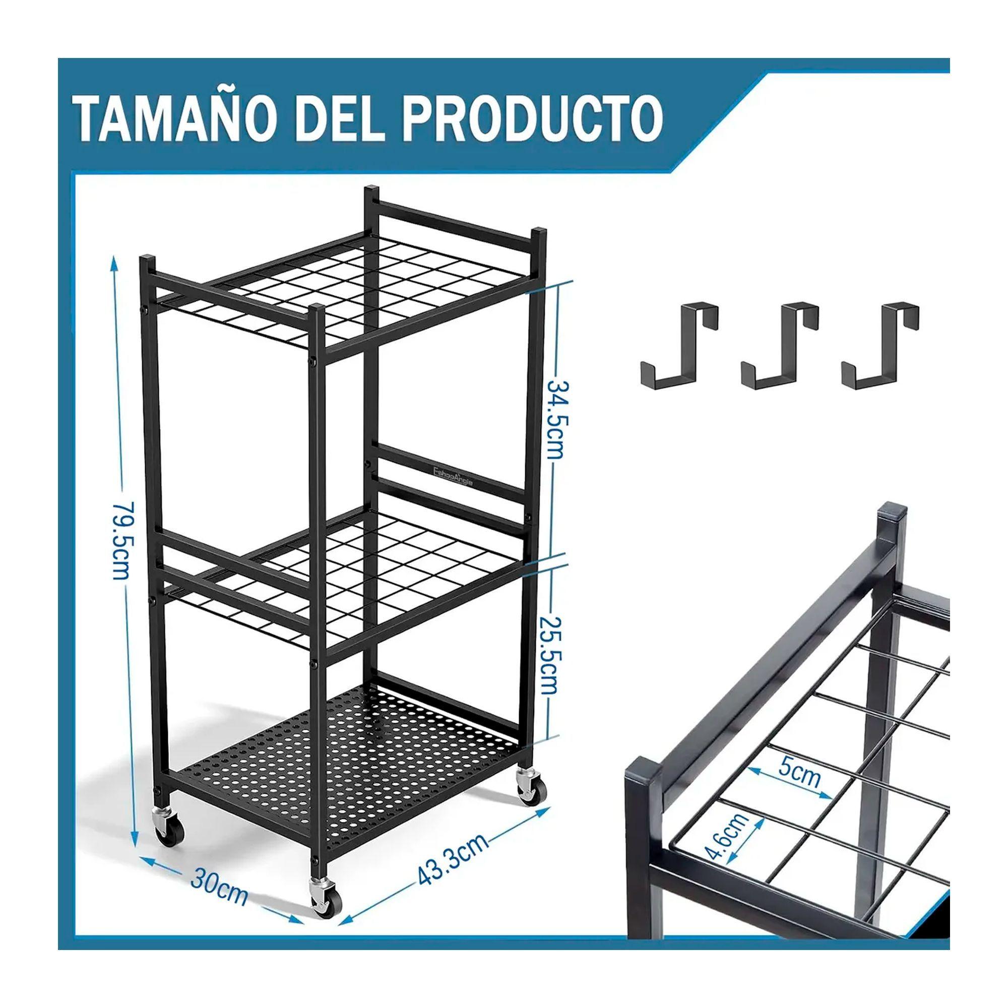 Organizador Carro De Herramientas Jardin Con Ruedas Estante-5