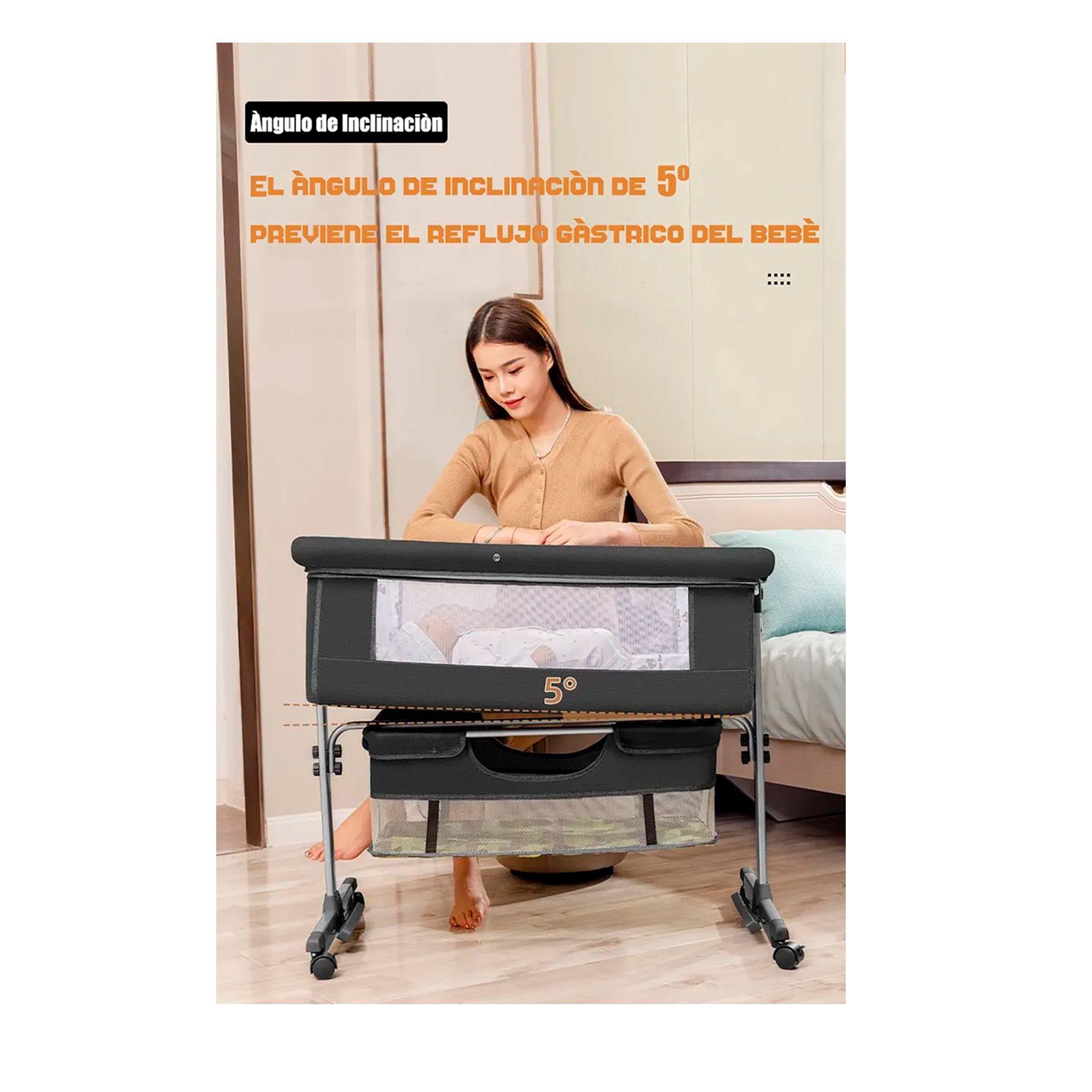 Cuna Colecho Para Bebé Con Mosquitero Mudador Confortable-3