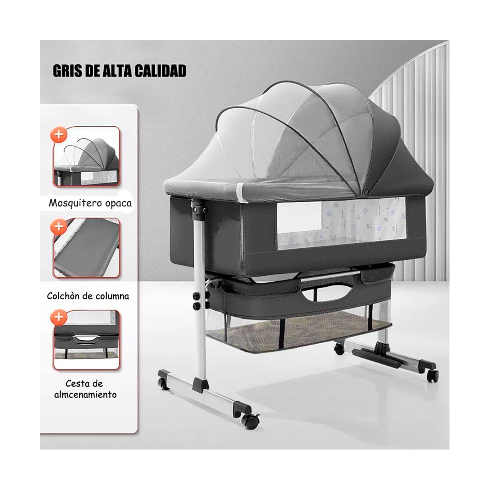 Cuna Colecho Para Bebé Con Mosquitero Mudador Confortable-6