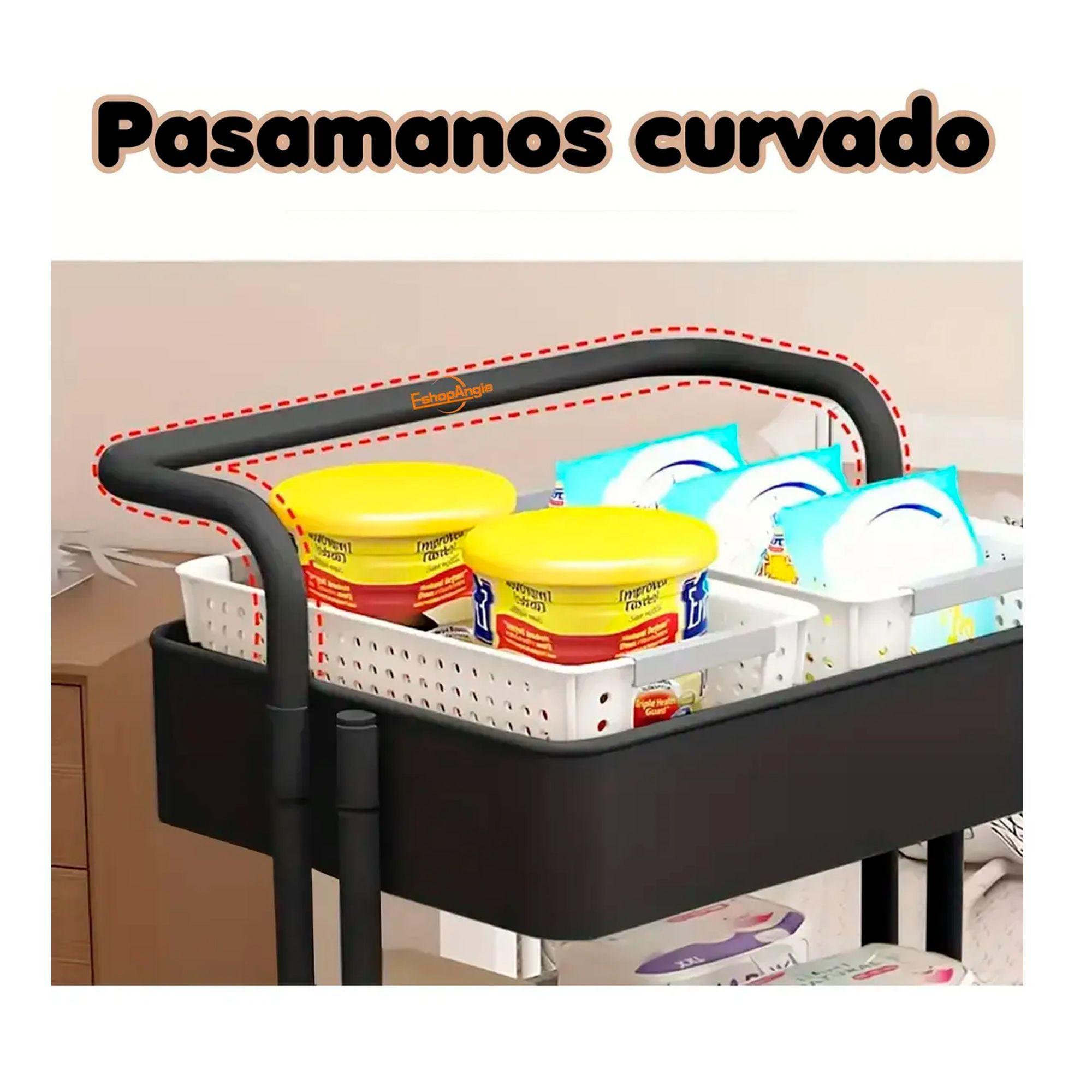 Carrito Organizador Con Ruedas Multiuso 3 Niveles-2