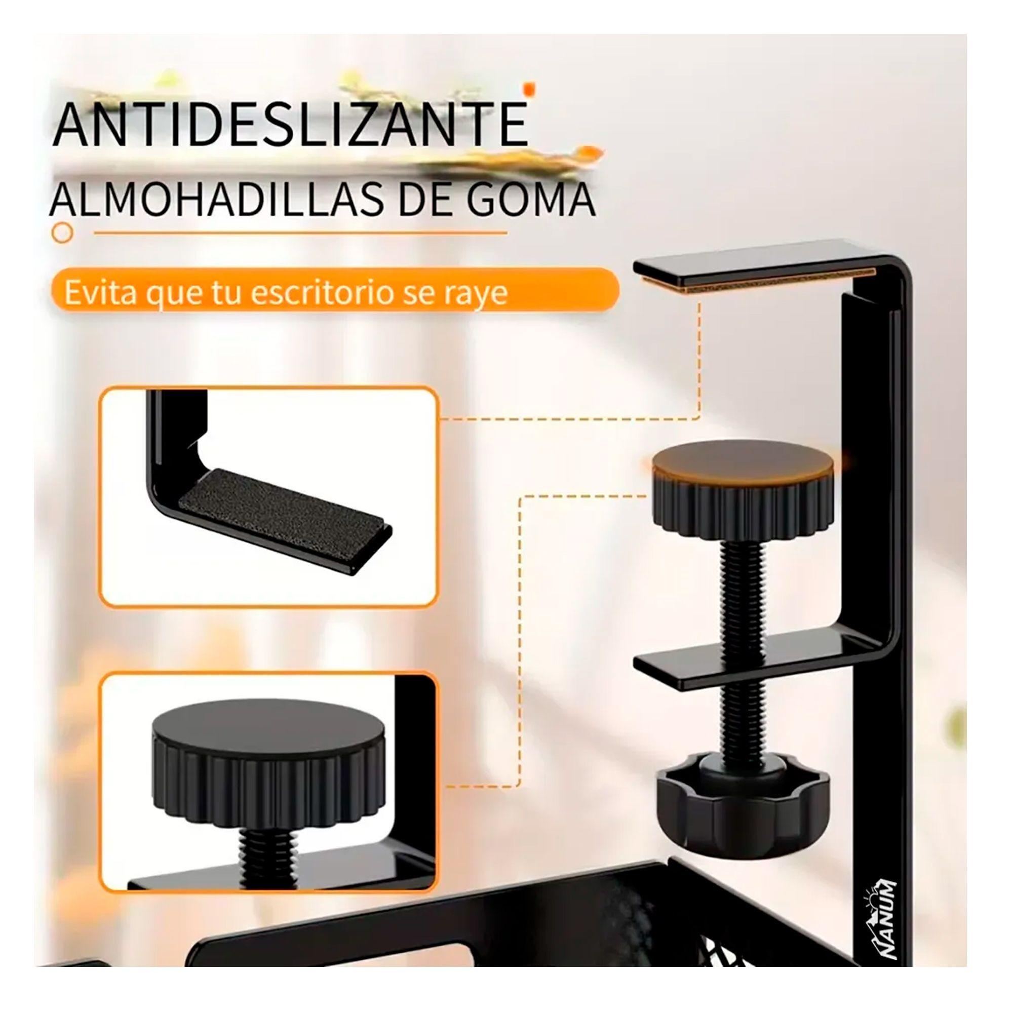 Organizador De Cables Escritorio Bandeja Rejilla Sin Taladro-3