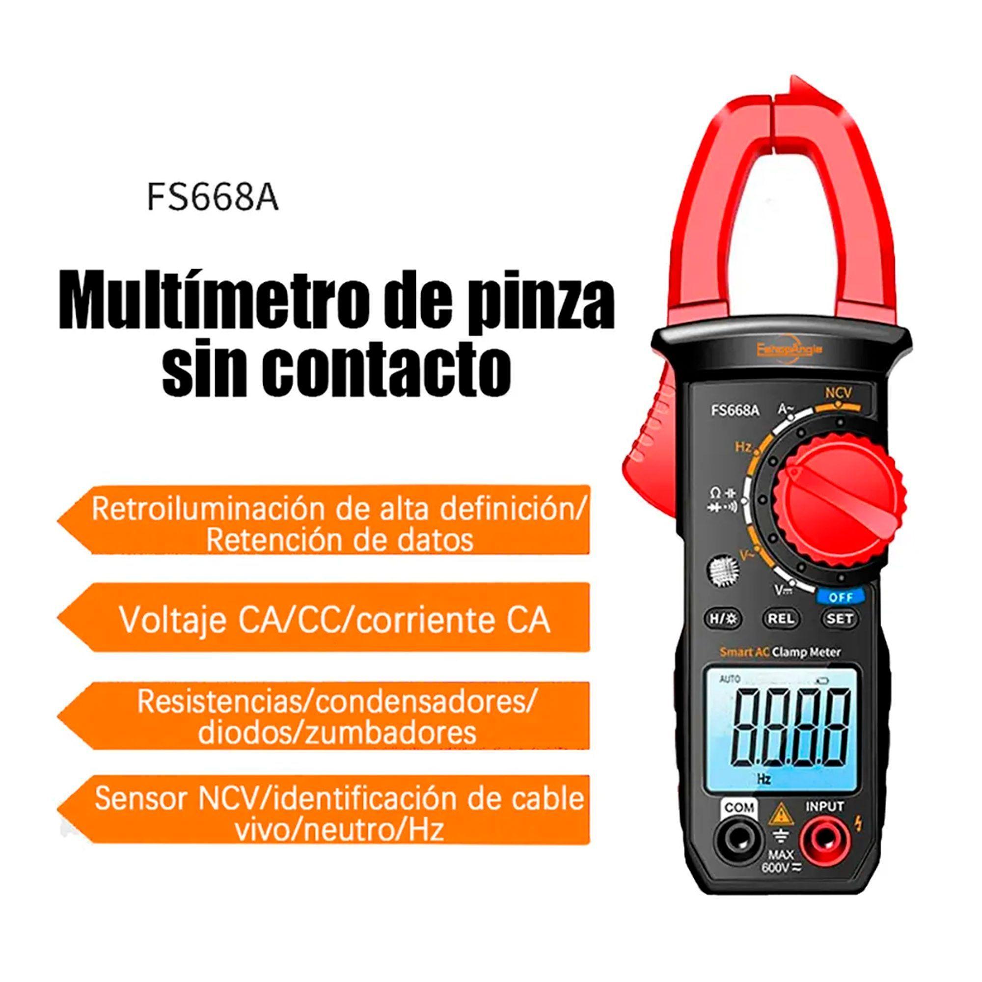 Amperímetro Pinza Tenaza Tester Multimetro Digital-2