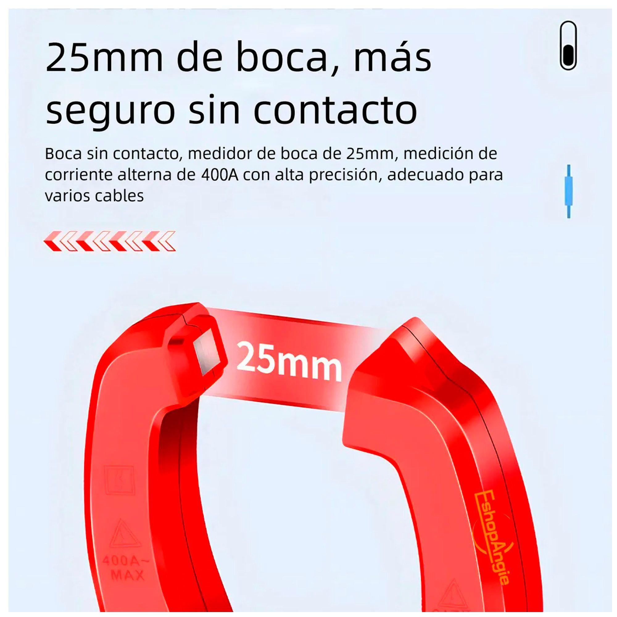 Amperímetro Pinza Tenaza Tester Multimetro Digital-3