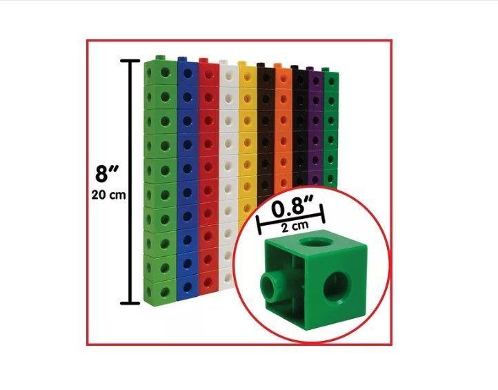 100 Cubos De Encaje Unifix - Matemáticas - Método Singapur-2