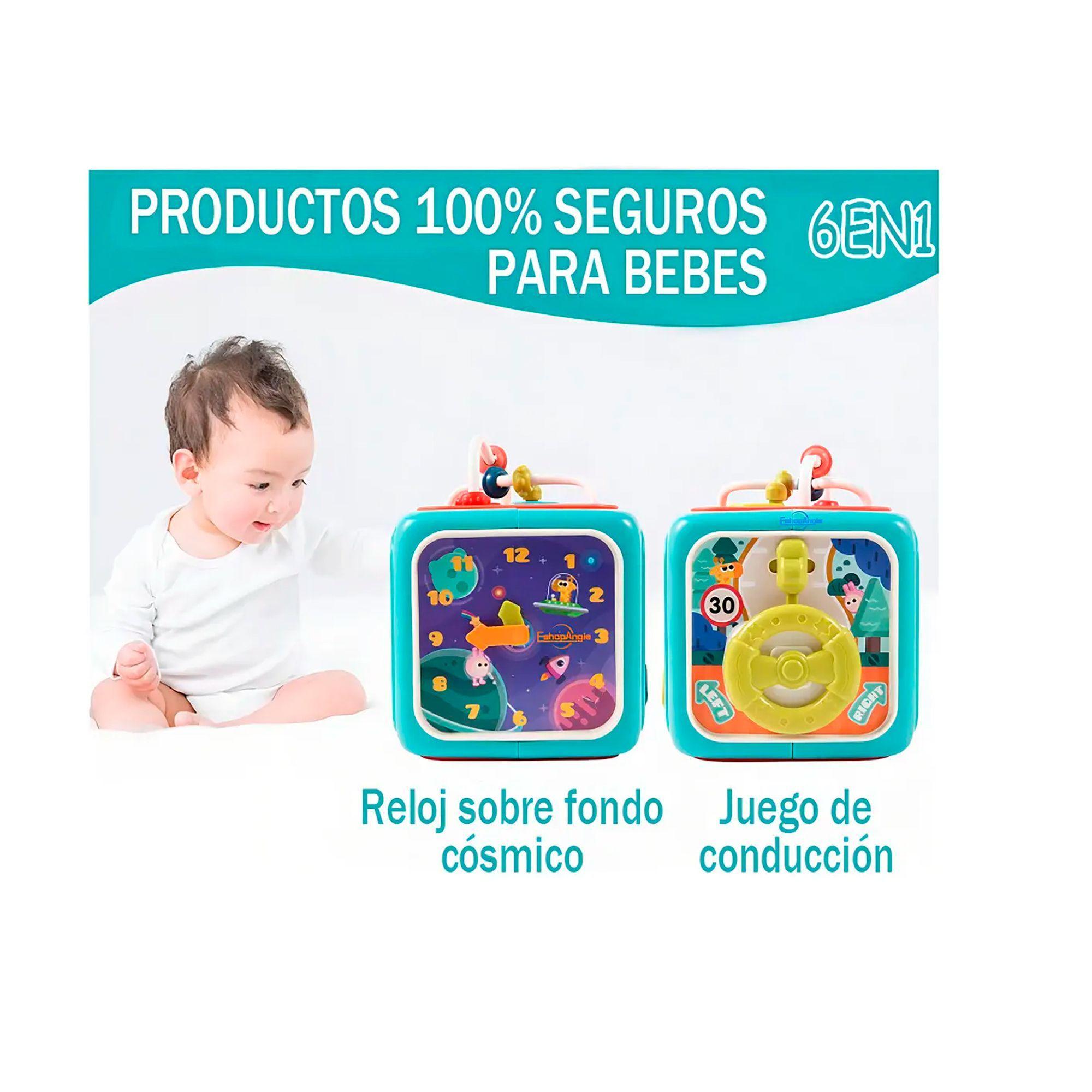 Cubo Multiactividades Para Bebés Con Luz Y Sonido Educativo-2