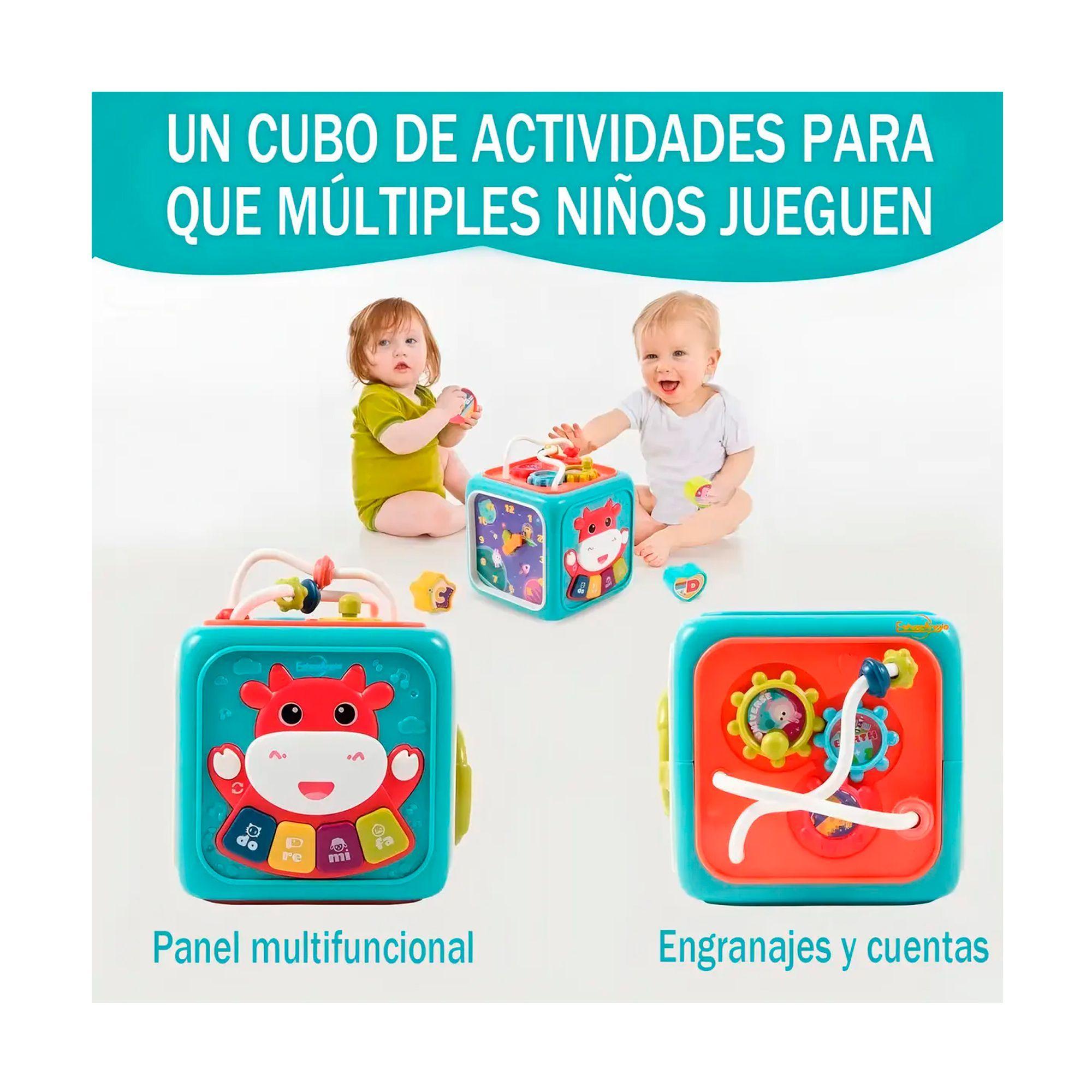 Cubo Multiactividades Para Bebés Con Luz Y Sonido Educativo-3