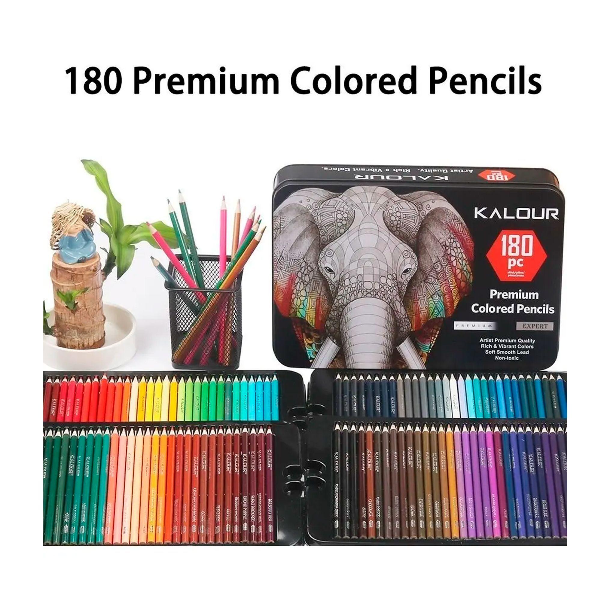 Set 180 Lapices Colore Arte Profesional Dibujo Caja Met lica-2