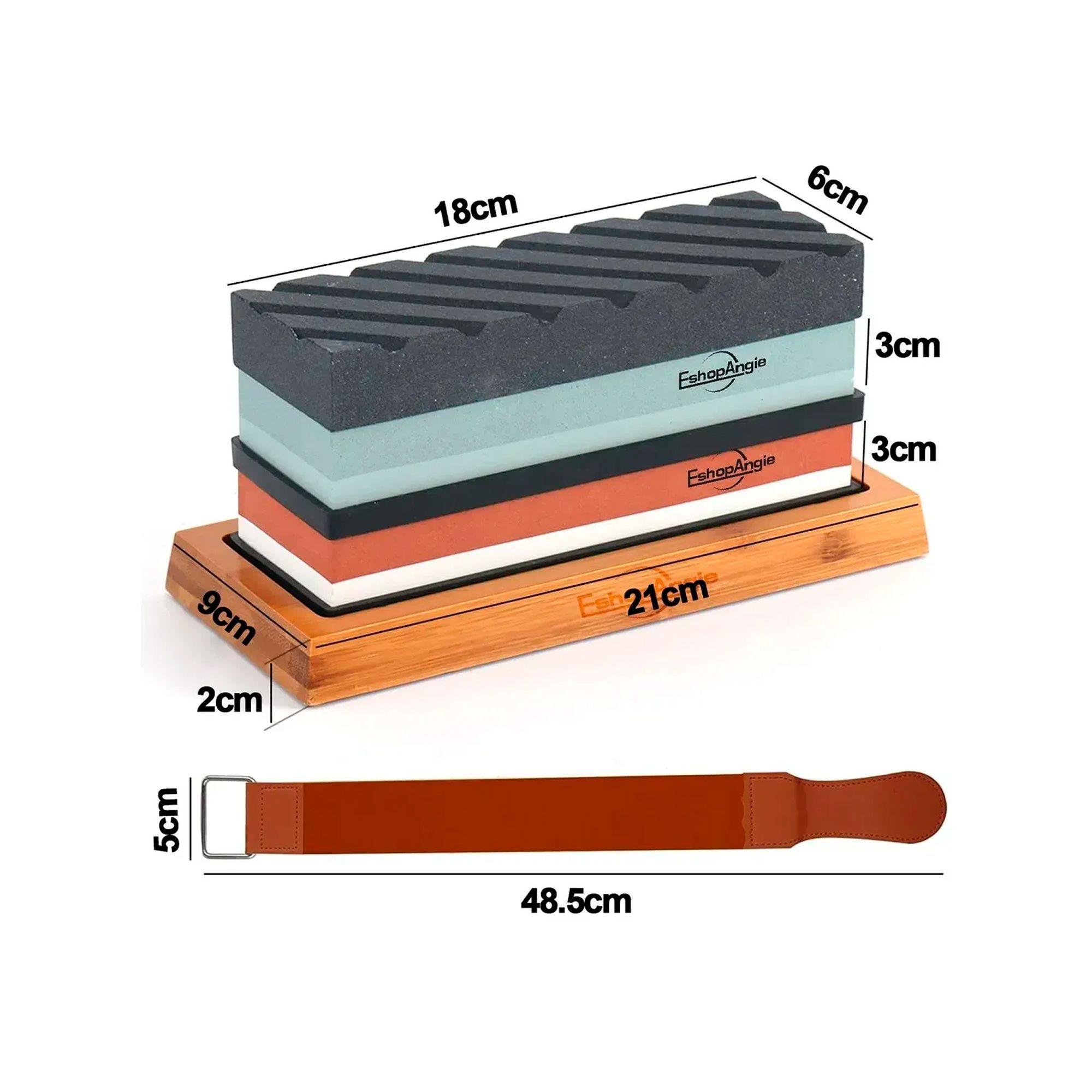 Juego De Piedra Afiladora Cuchillos 400/1000/3000/8000-6