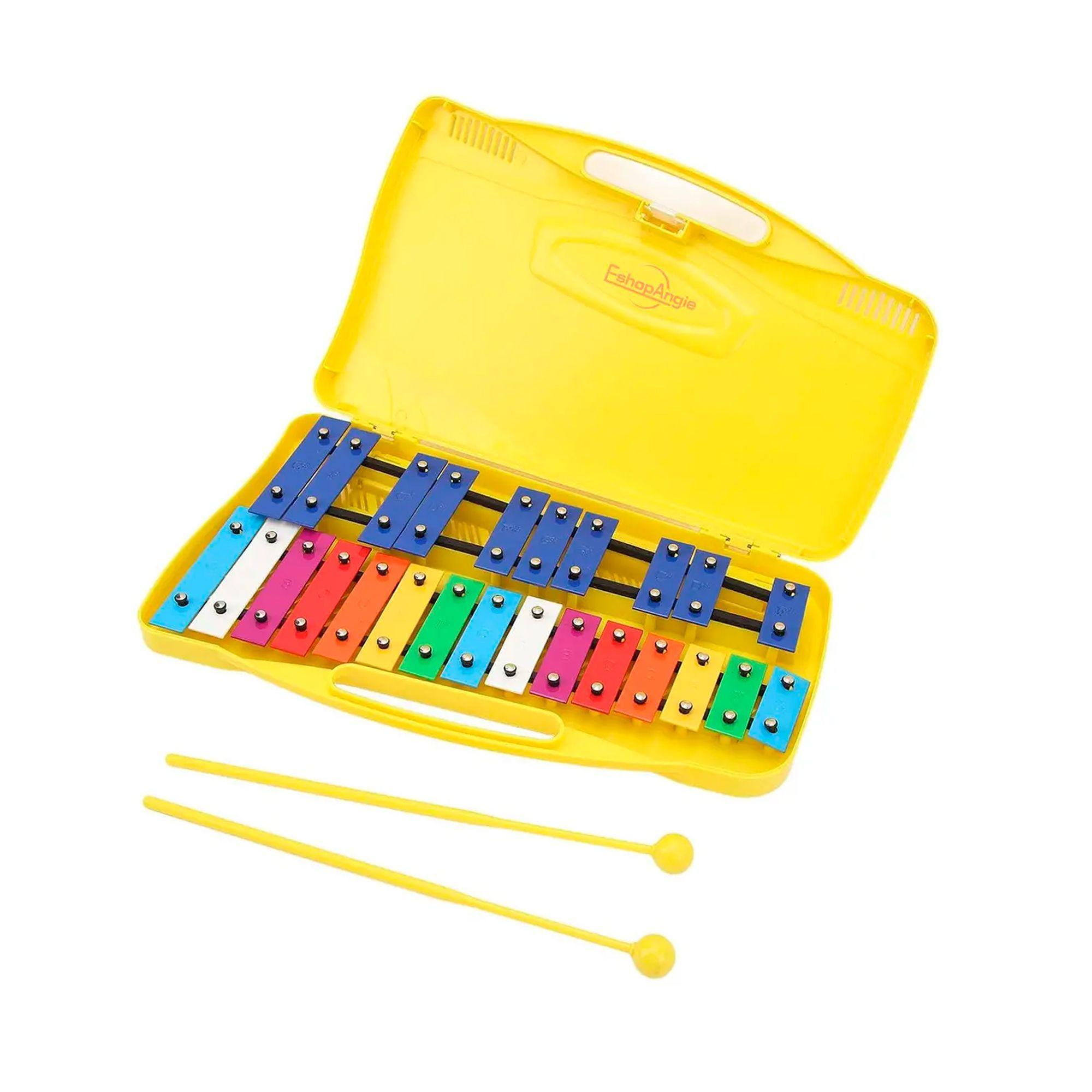 Metalofono Cromatico Xilofono 25 Notas Con Maleta-2
