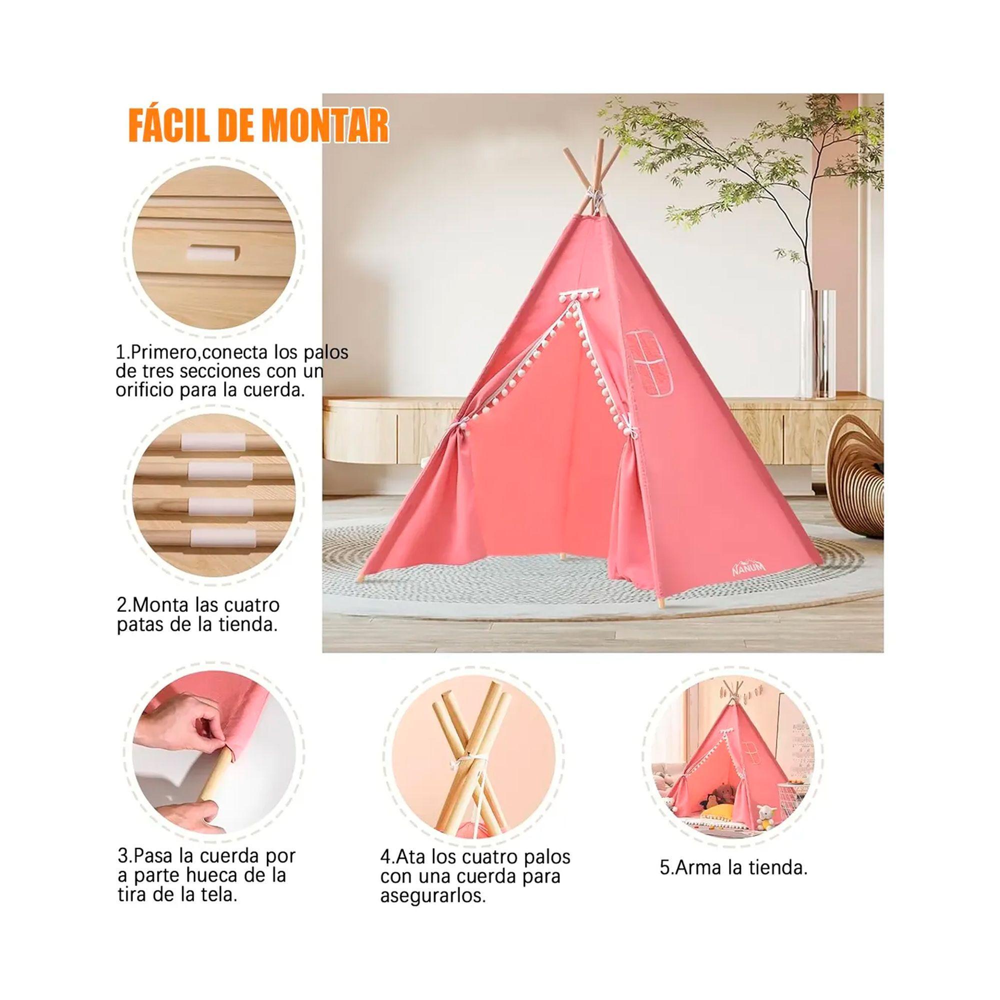 Carpa Tipi Infantil Casa De Juegos De Ninos Decoracion-3