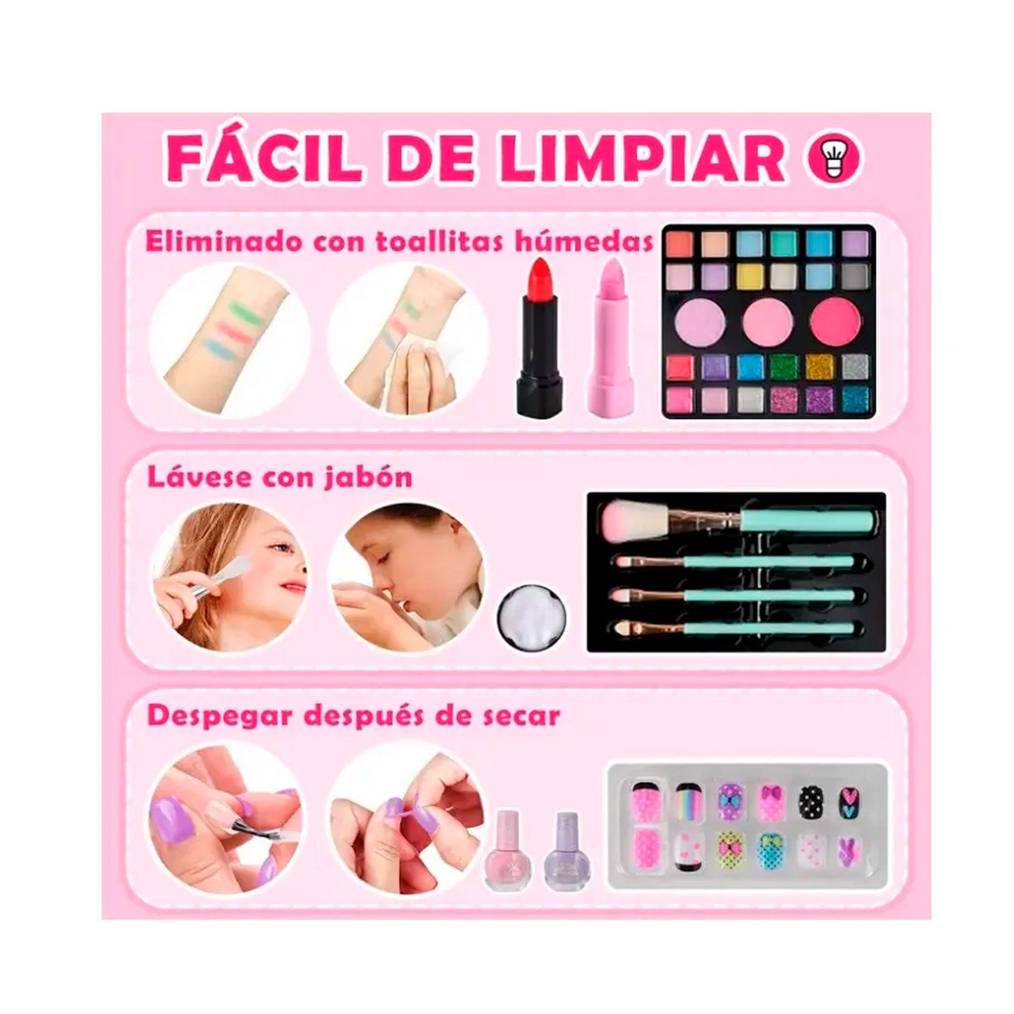 Kit De Juguetes Maquillaje Para Niñas Cosmetico Manicura-2