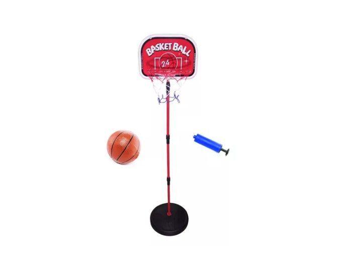 Soporte Baloncesto Altura Ajustable Niños + Balón + Inflador-2