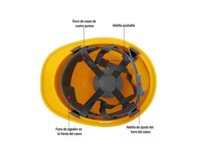 Casco Seguridad Construcción Con Arnés Ajuste De Matraca-4