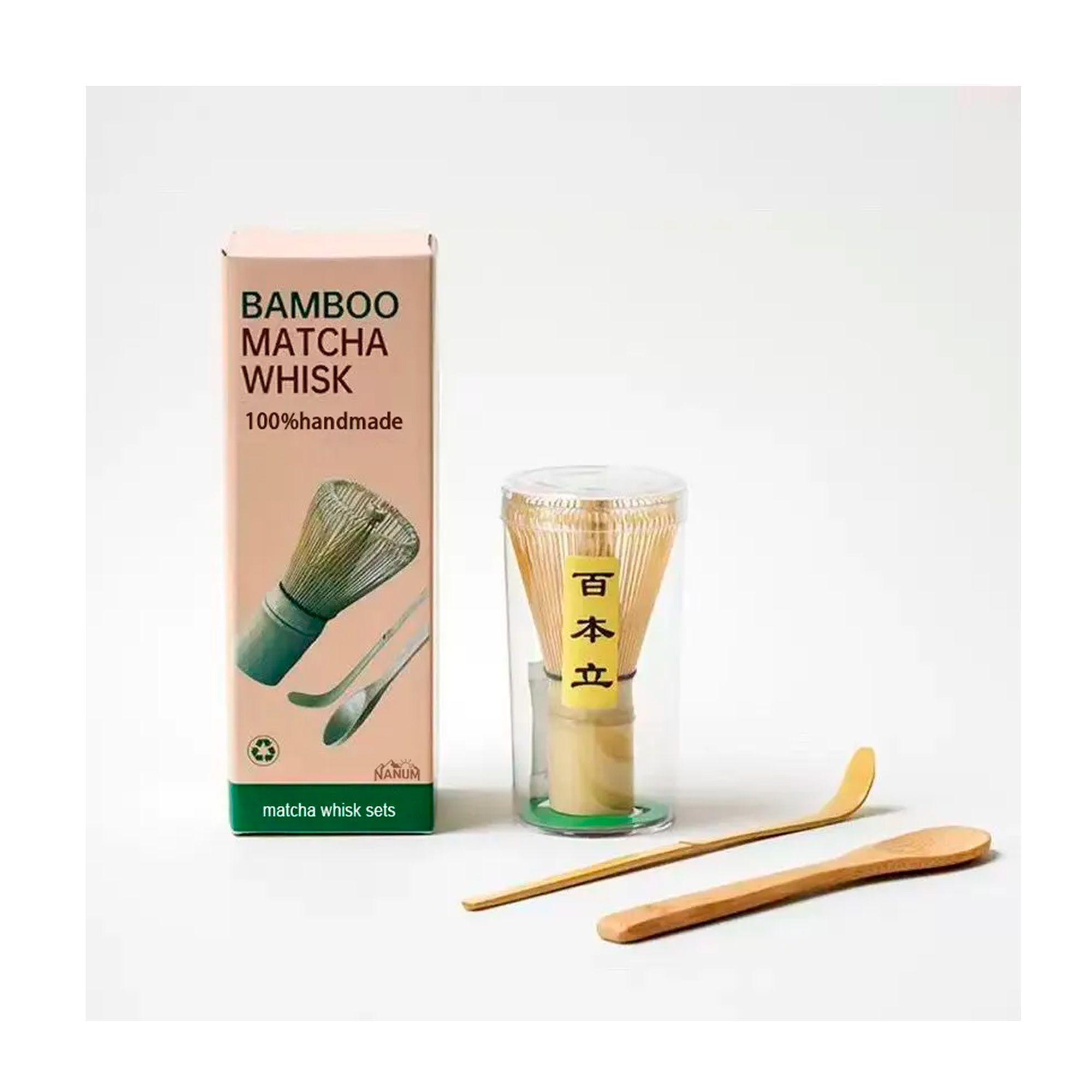 Juego De Te Matcha Japones Set Batidor Chasen Cucharas Bambu-7