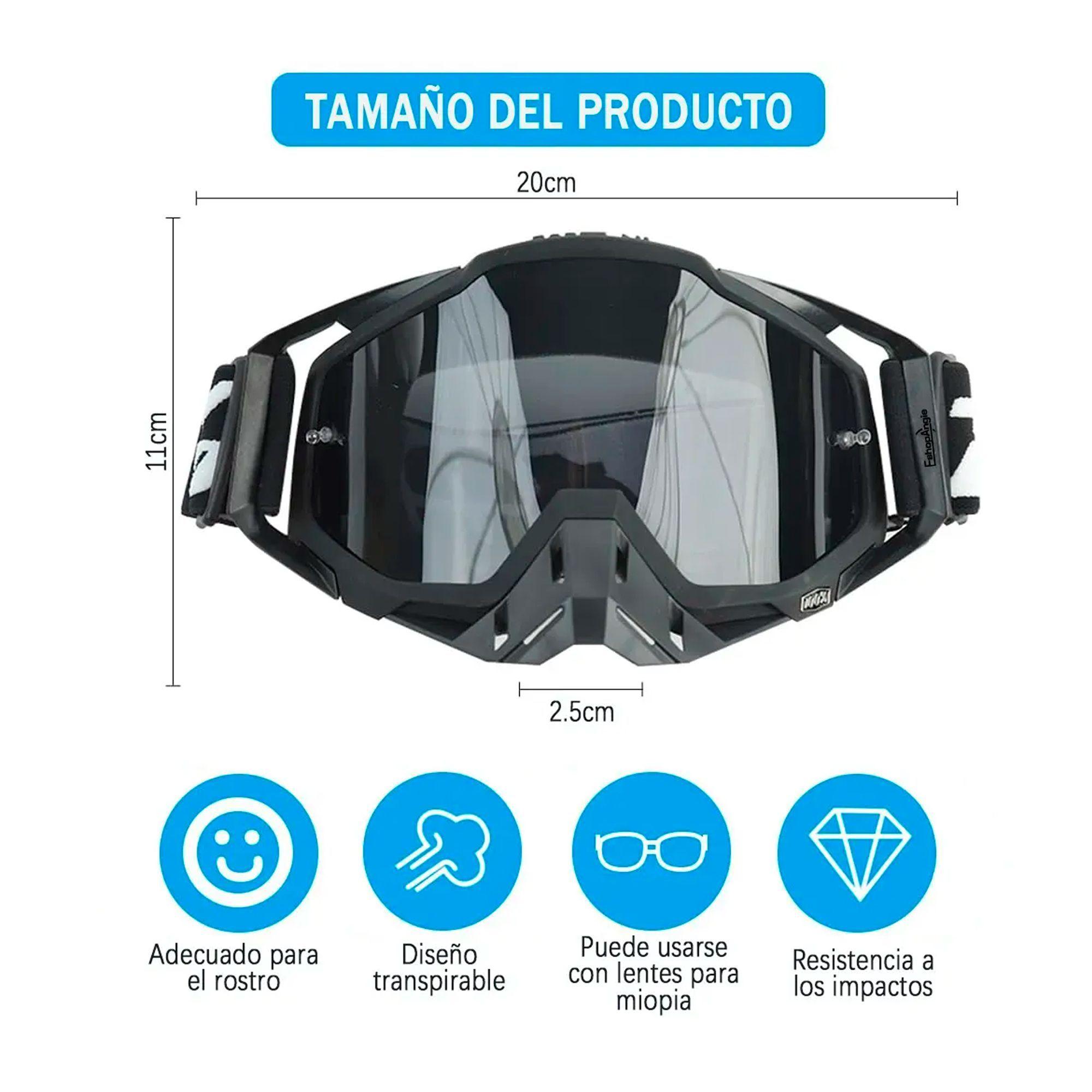 Antiparra Moto Antiparras Bicicleta Motocross Mascara Moto-3