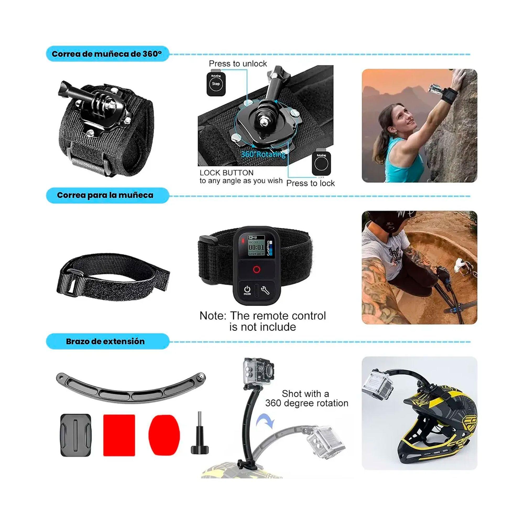 Kit De Accesorios 50 En 1 Para Camara De Accion-3