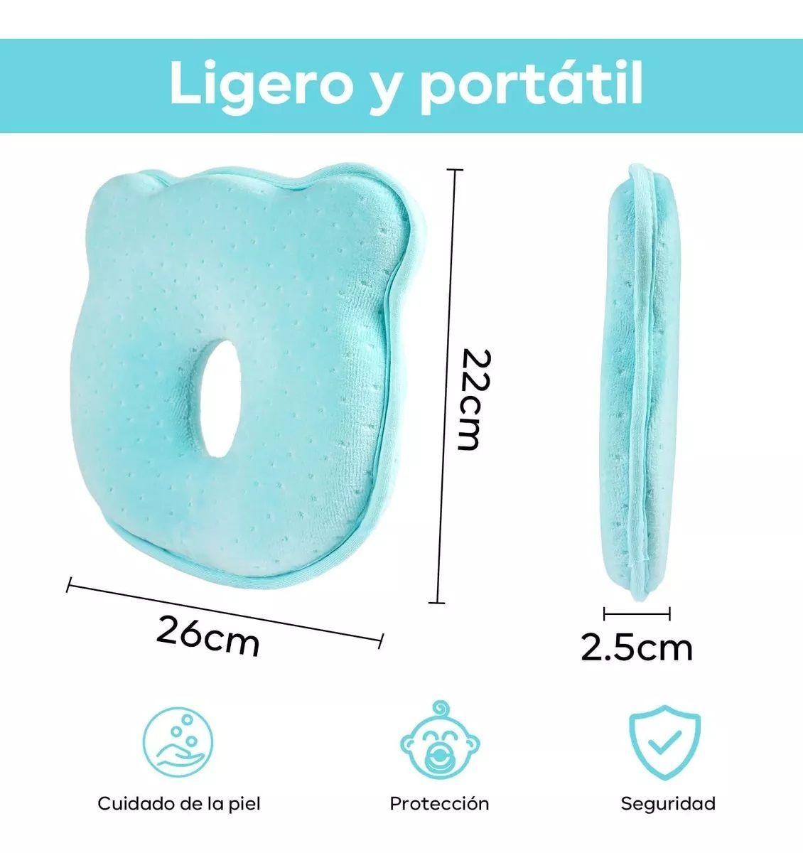 Almohada Para Bebé Cojín Anti-plagiocefalia Cabeza Plana-5