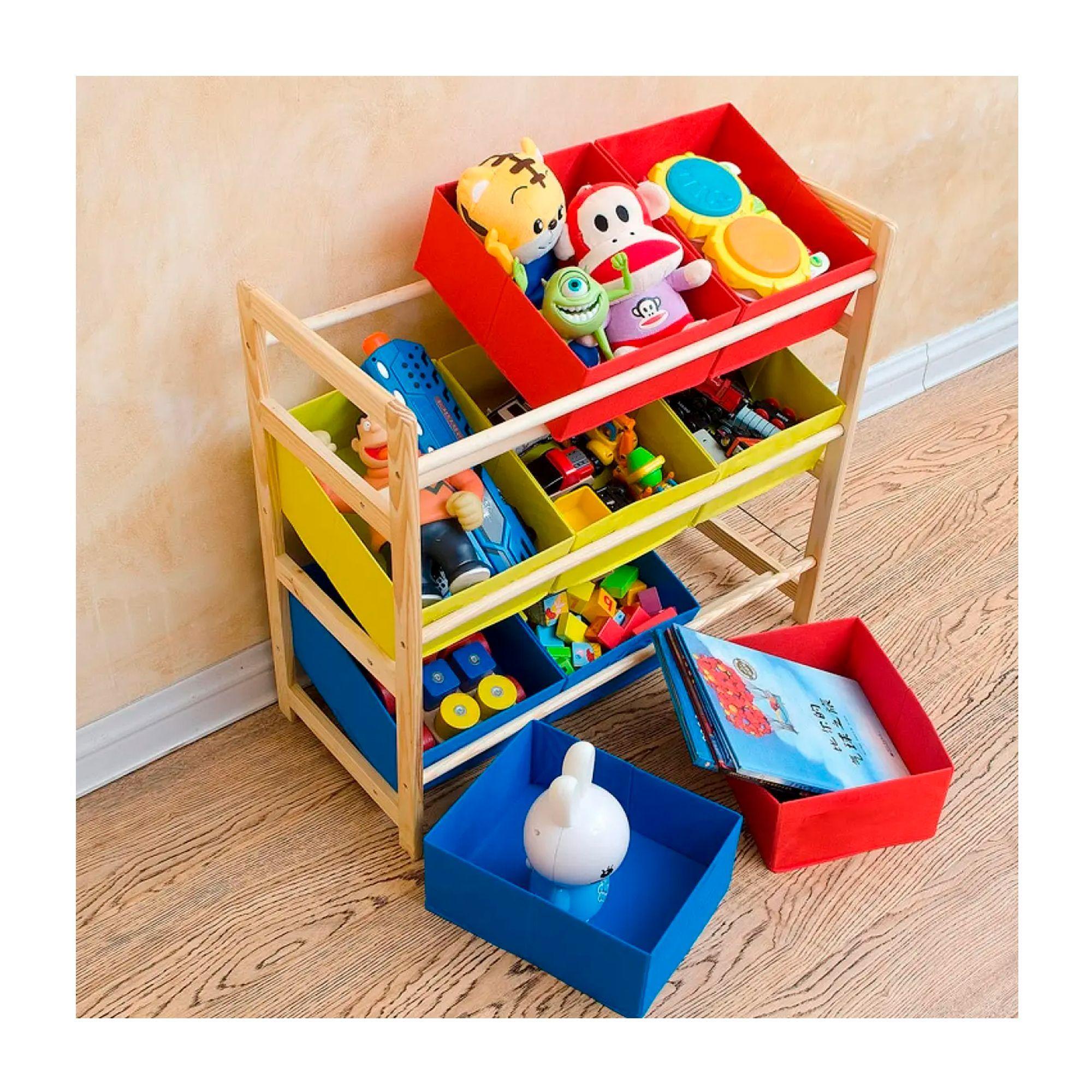 Estante Infantil Organizador De Juguetes Repisa 64x28 5x60cm-5