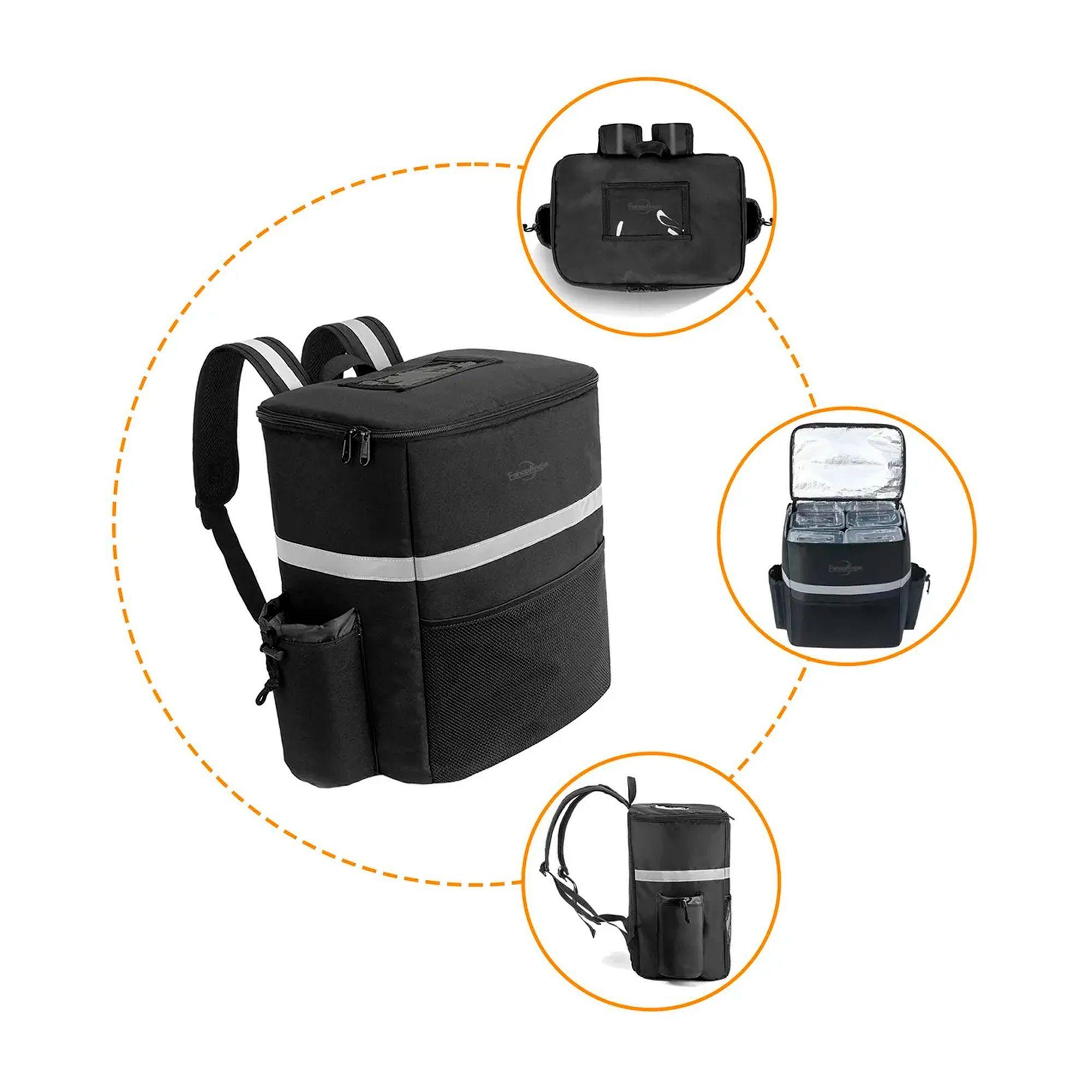 Mochila Térmica Para Delivery Repartidor Multifuncional-2
