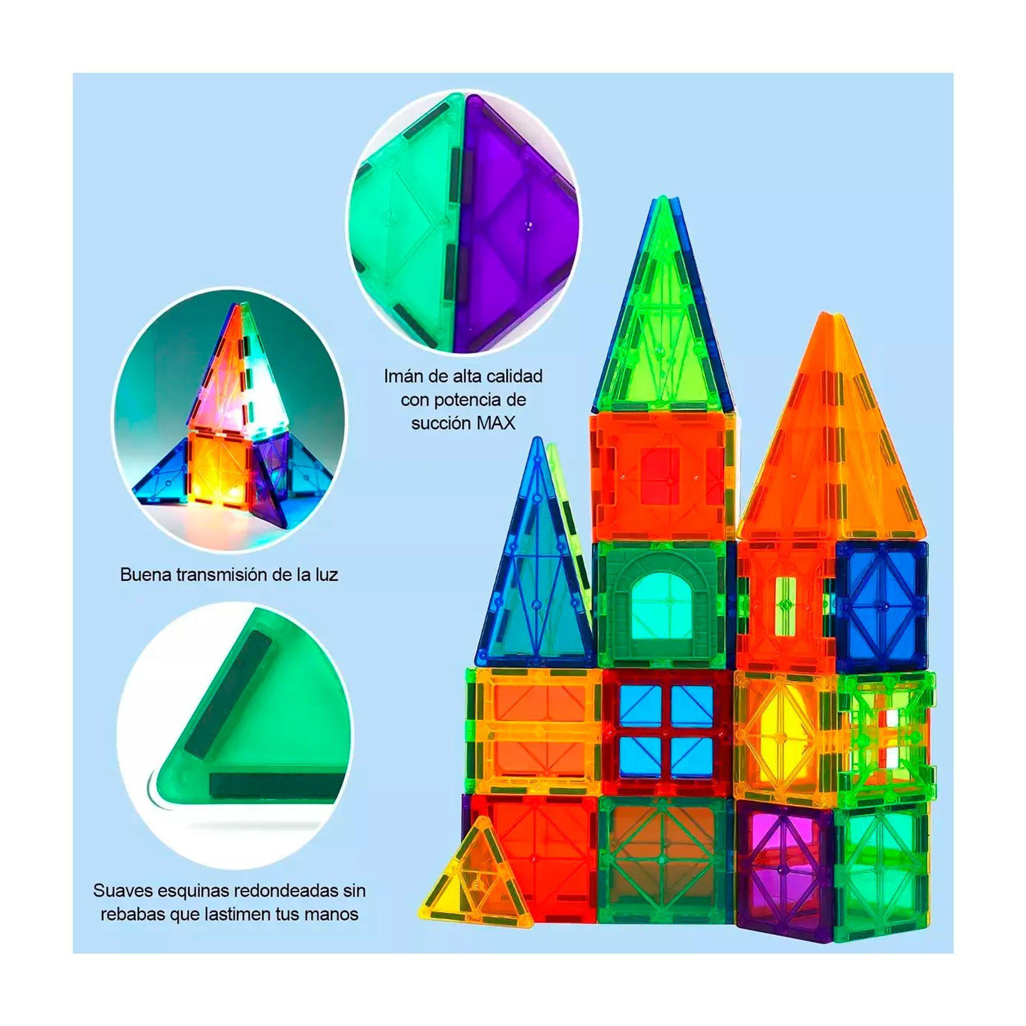 Juego De Bloques De Construccion Magneticos 3d 100 Piezas-3
