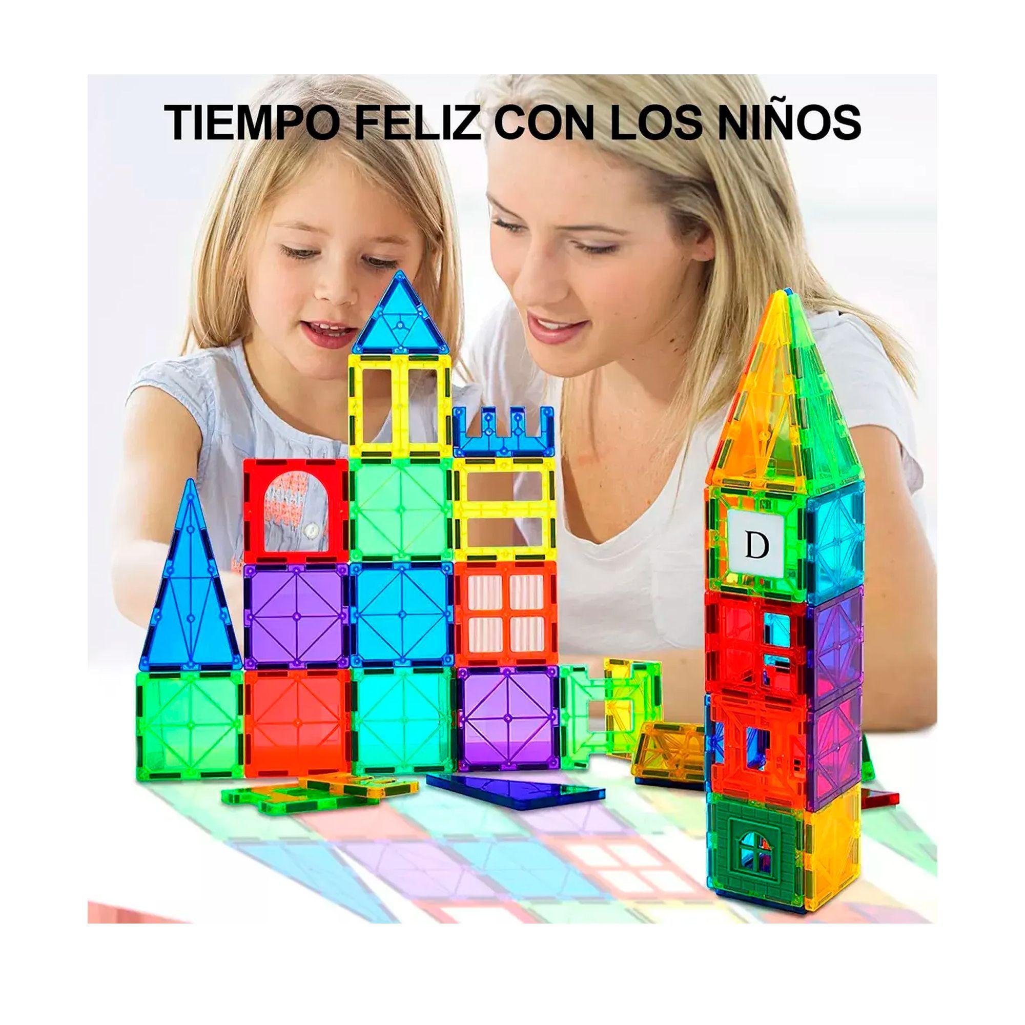 Juego De Bloques De Construccion Magneticos 3d 100 Piezas-4