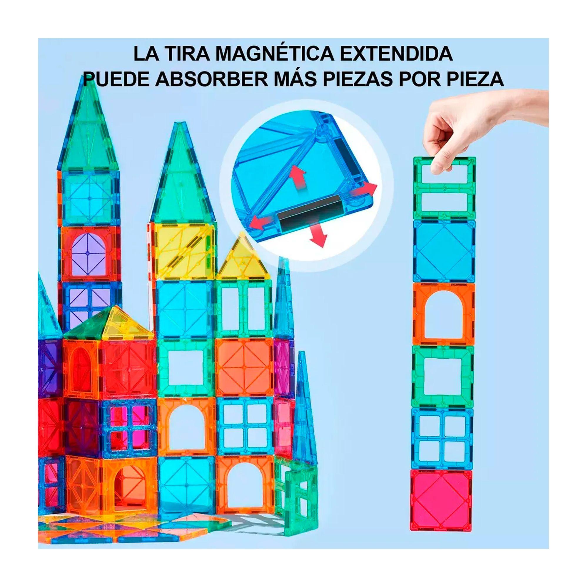 Juego De Bloques De Construccion Magneticos 3d 100 Piezas-5