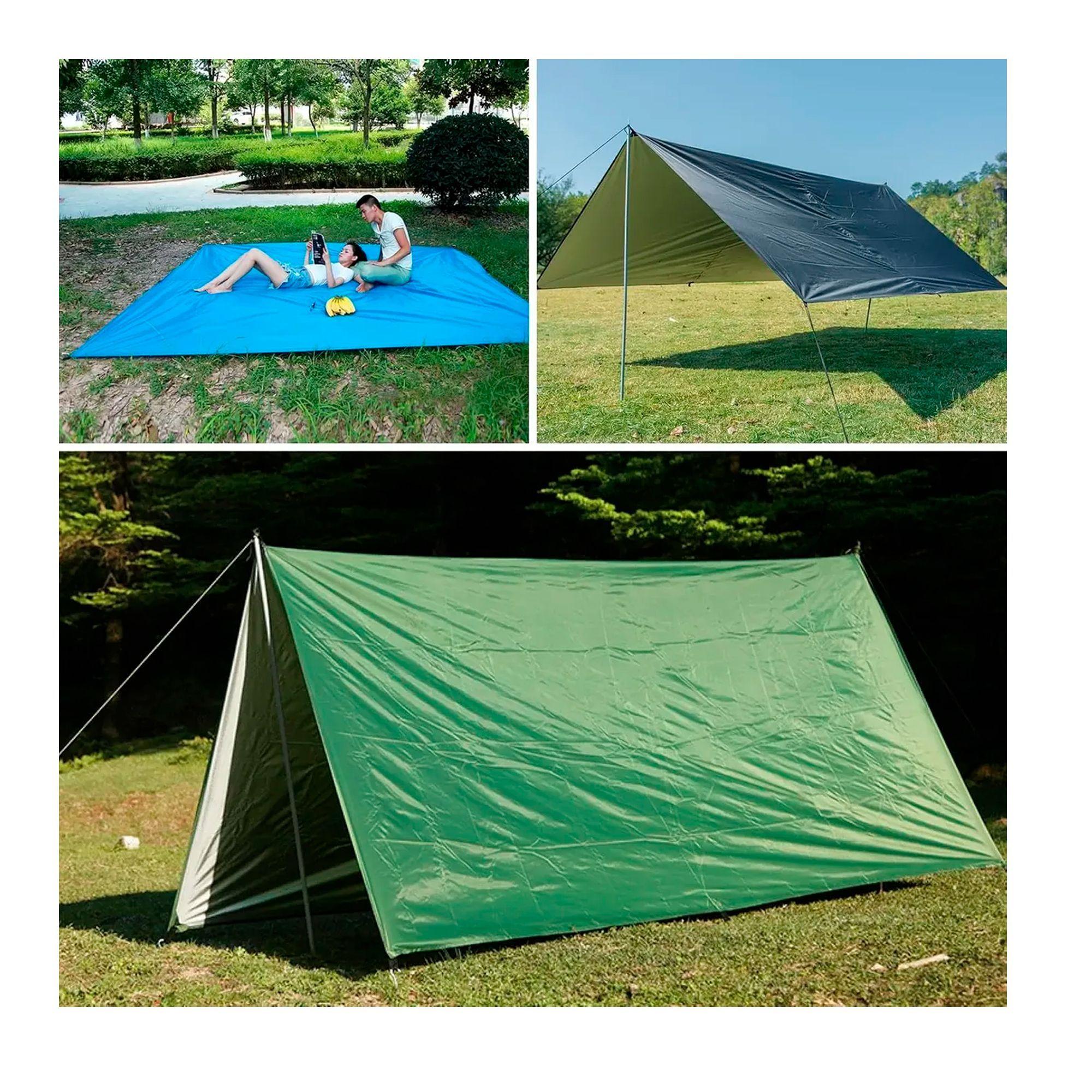 Lona Carpa Toldo Impermeable Uv Camping 3x3 Tarp Outdoor-5