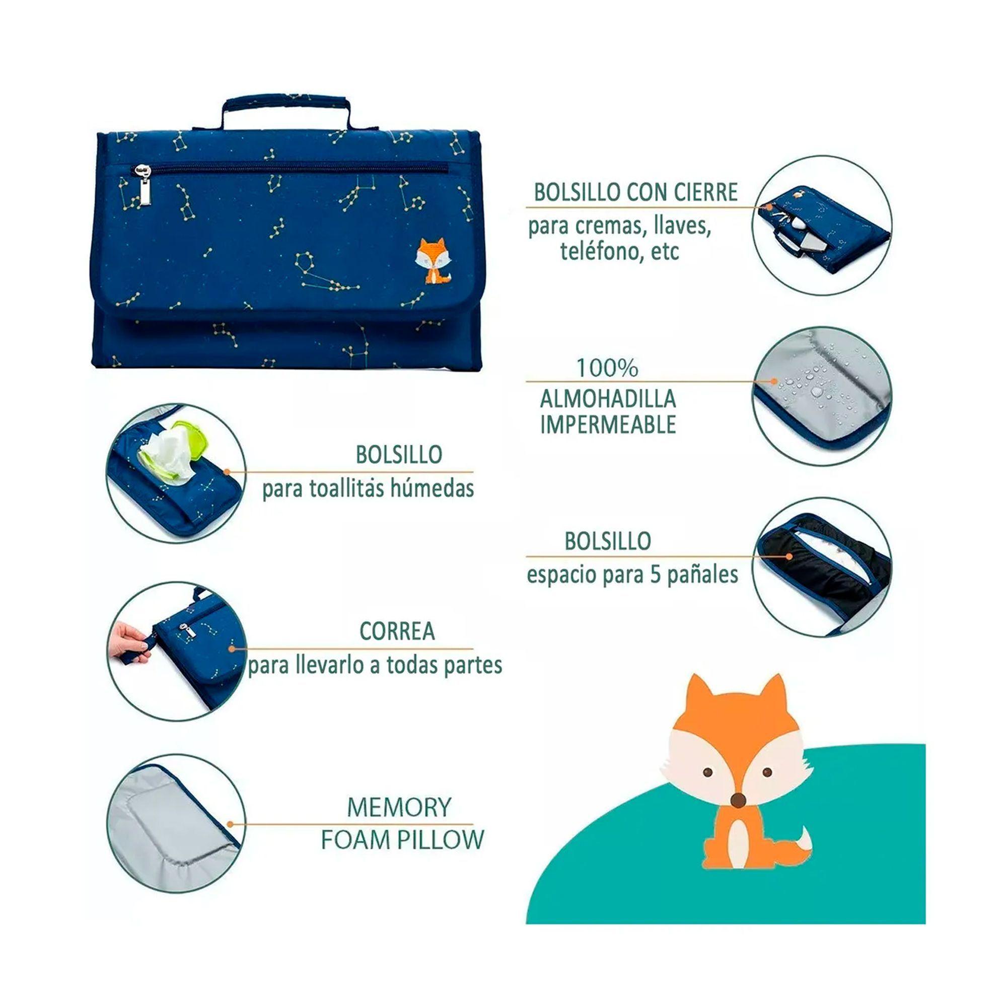 Mudador Cambiador Plegable Y Portátil Para Cambiar Pañales-2