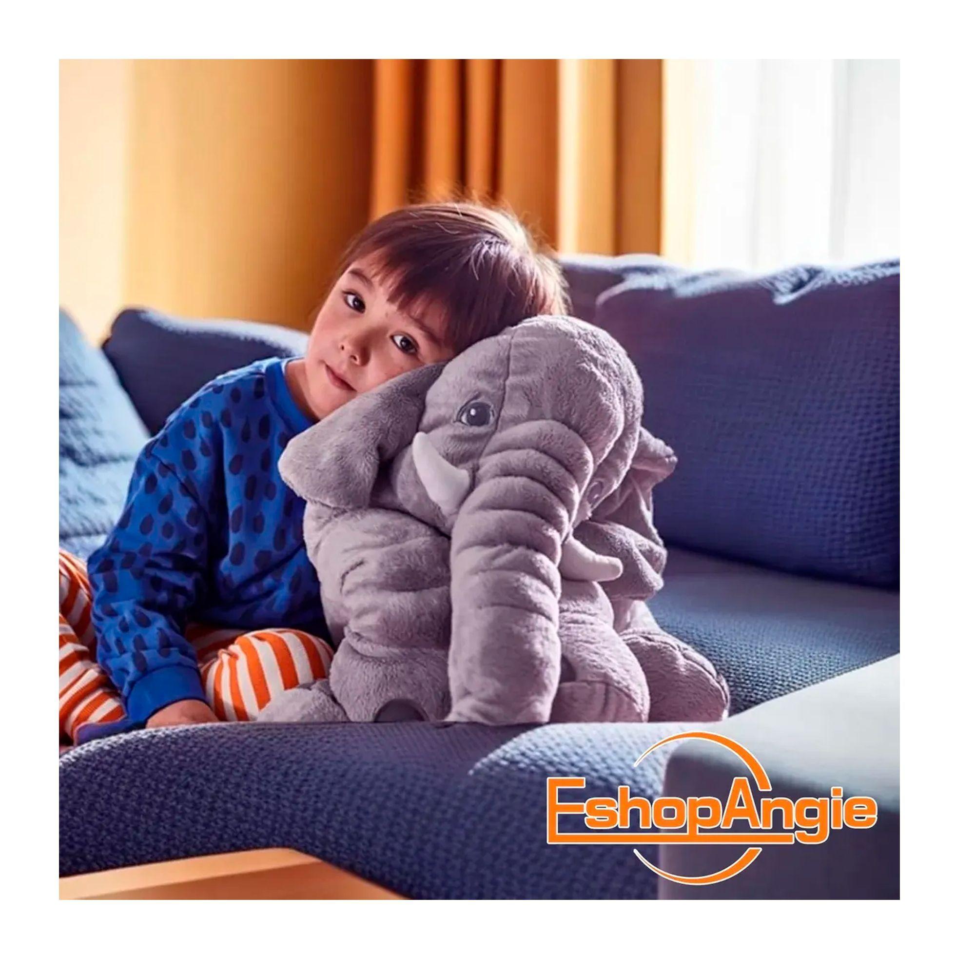 Almohada Elefante De Soporte Para Bebés 0 A 3 Años Gris-2