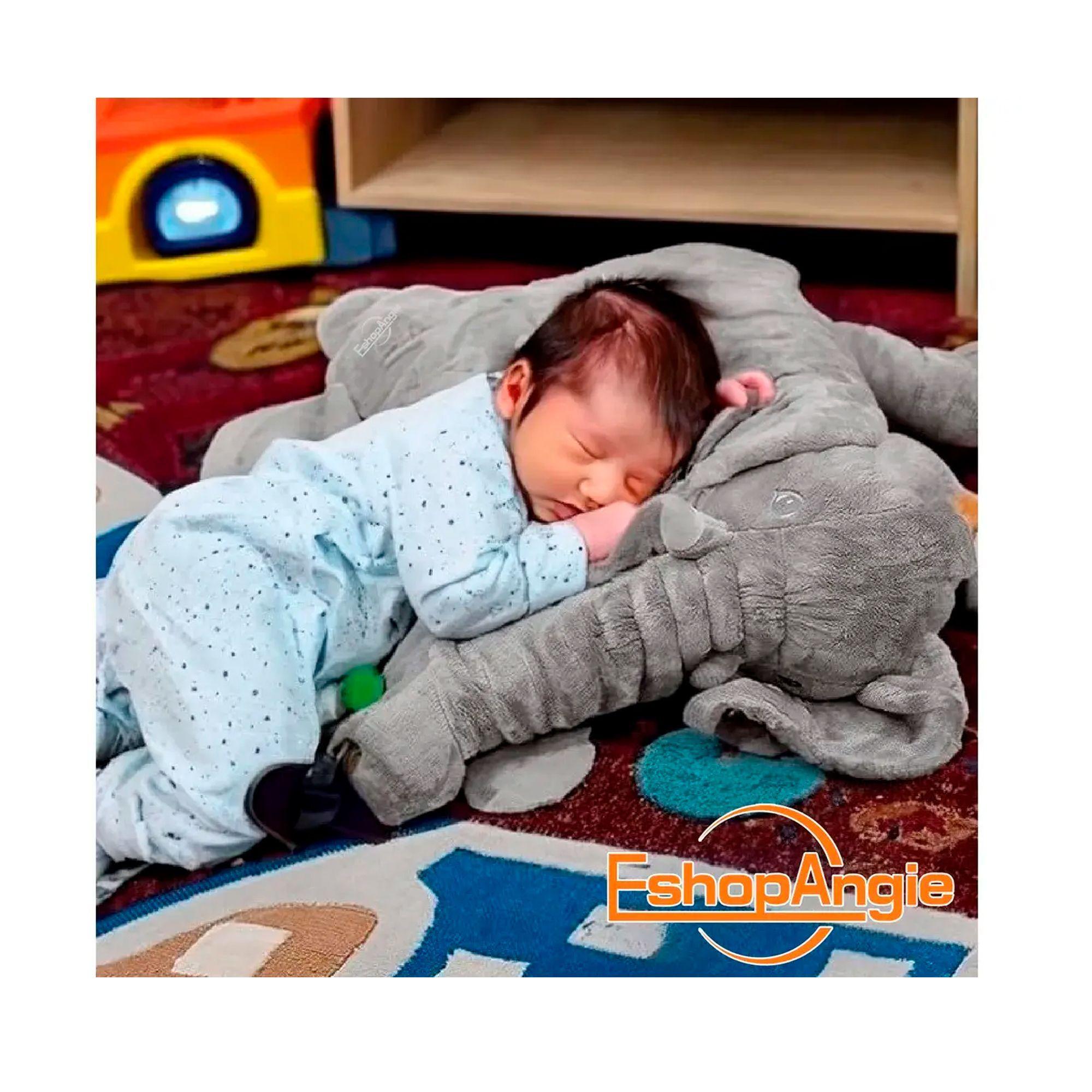 Almohada Elefante De Soporte Para Bebés 0 A 3 Años Gris-3