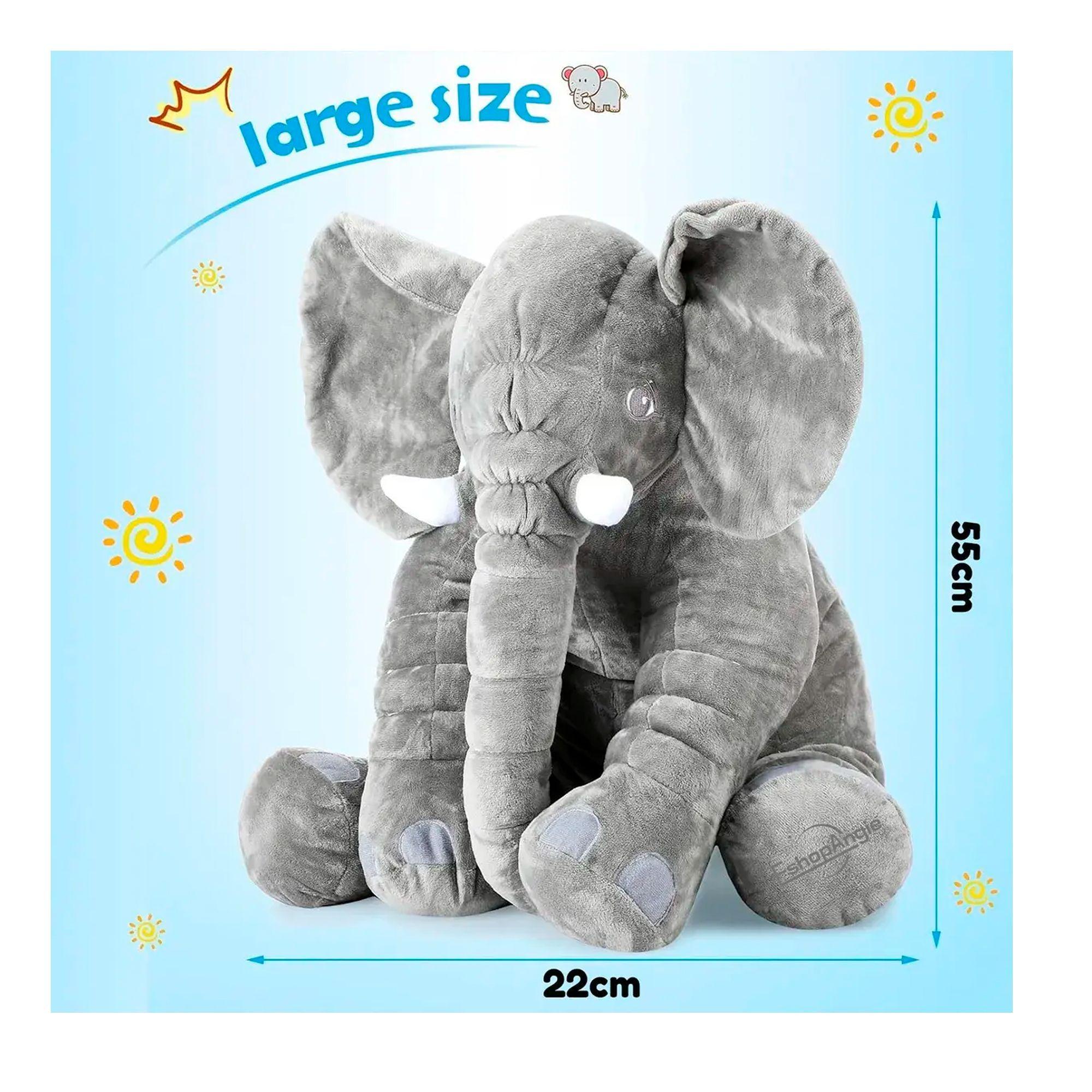 Almohada Elefante De Soporte Para Bebés 0 A 3 Años Gris-4