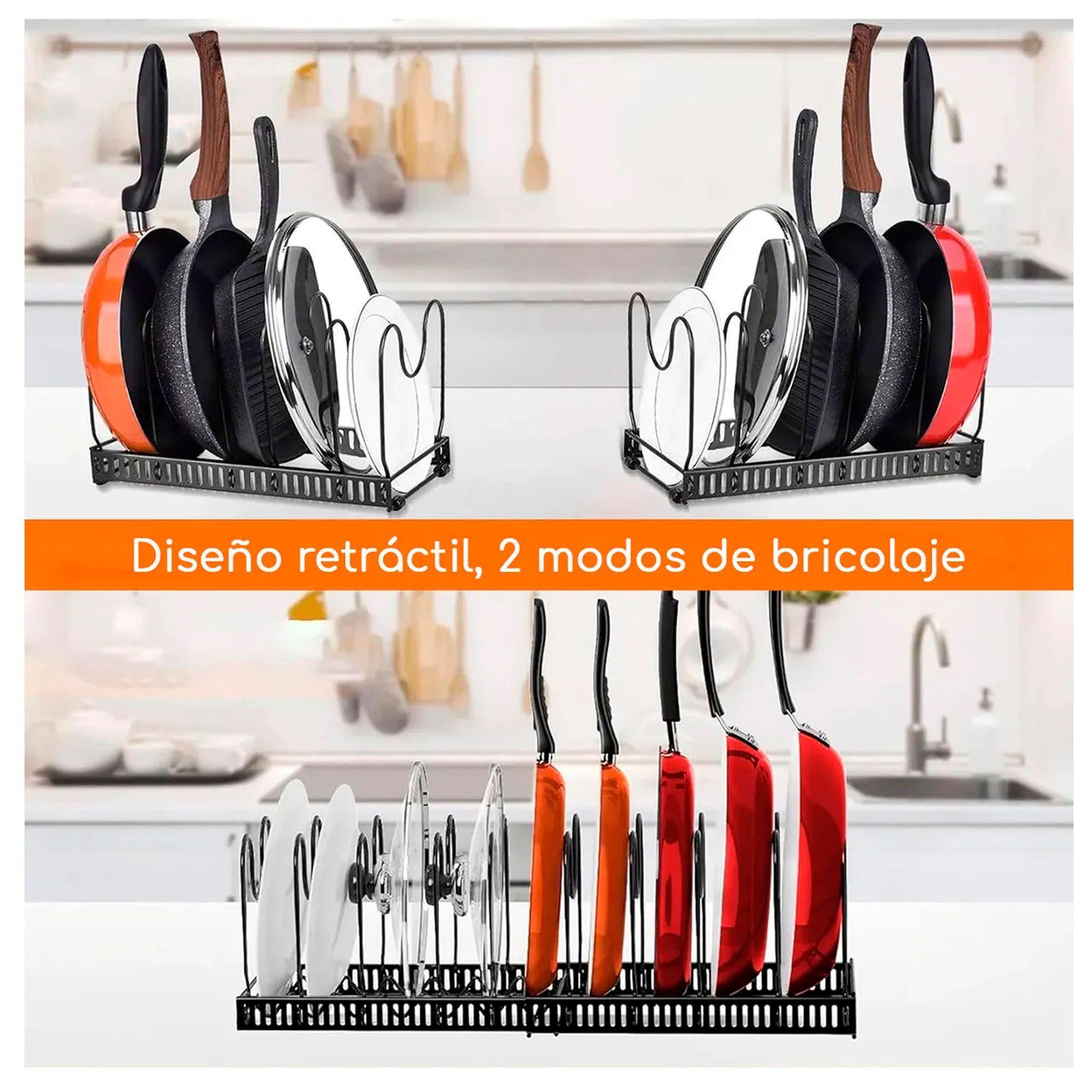 Organizador De Sartenes Y Ollas Con Compartimentos Ajustable-2