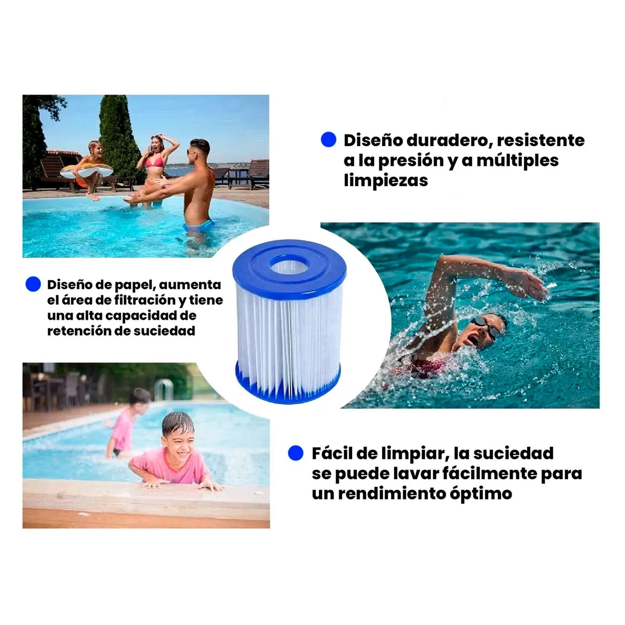 Pack 4 Repuesto Cartucho De Filtro Tipo I Bestway Piscina-3
