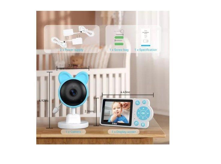Cámara Original Bebe Monitor Pantalla Bebe Nocturno-4